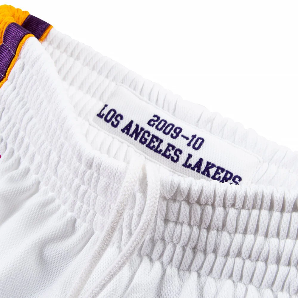 09-10 LA Lakers Authentic Short | White - Image 3