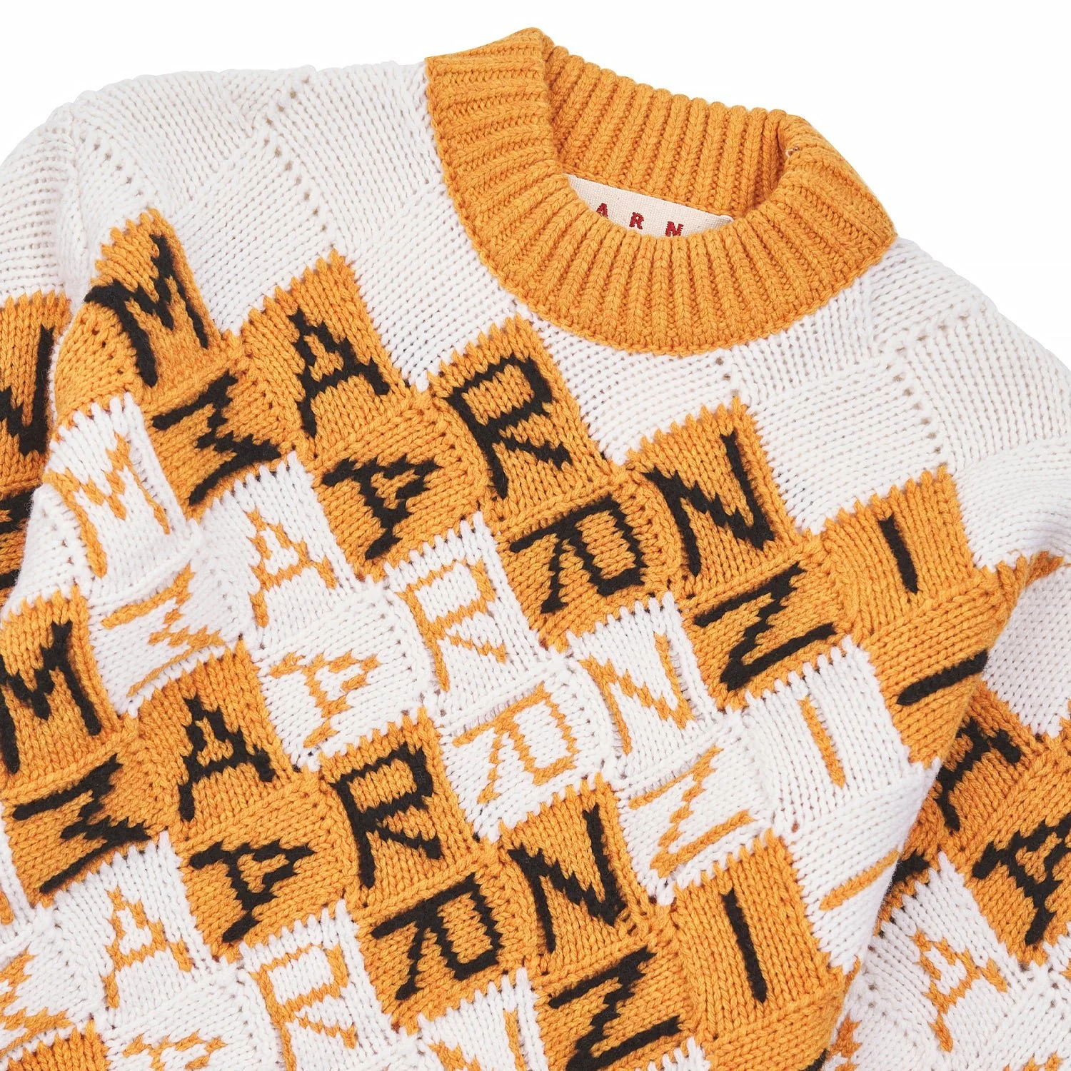 3D Blocks Logo Sweater | Light Orange - Image 4