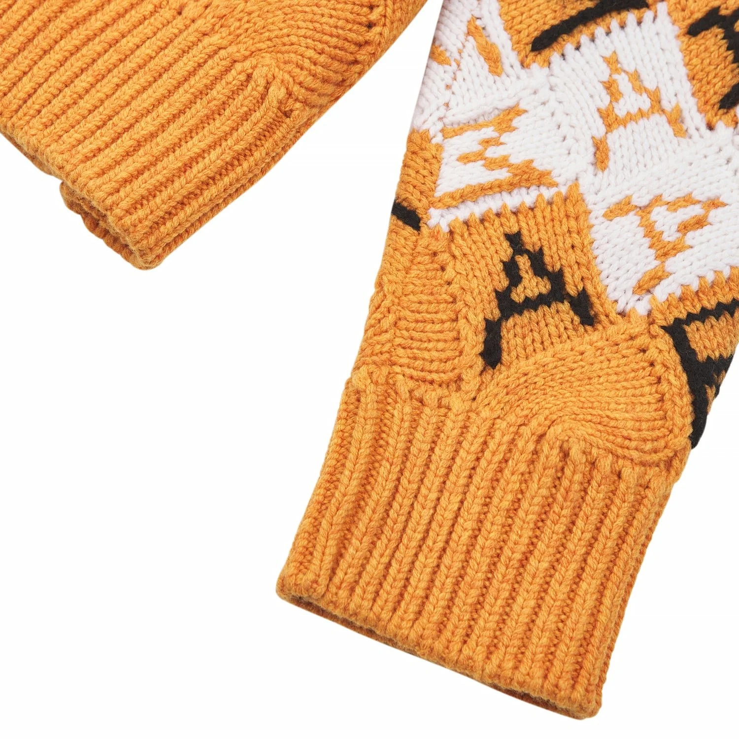 3D Blocks Logo Sweater | Light Orange - Image 5