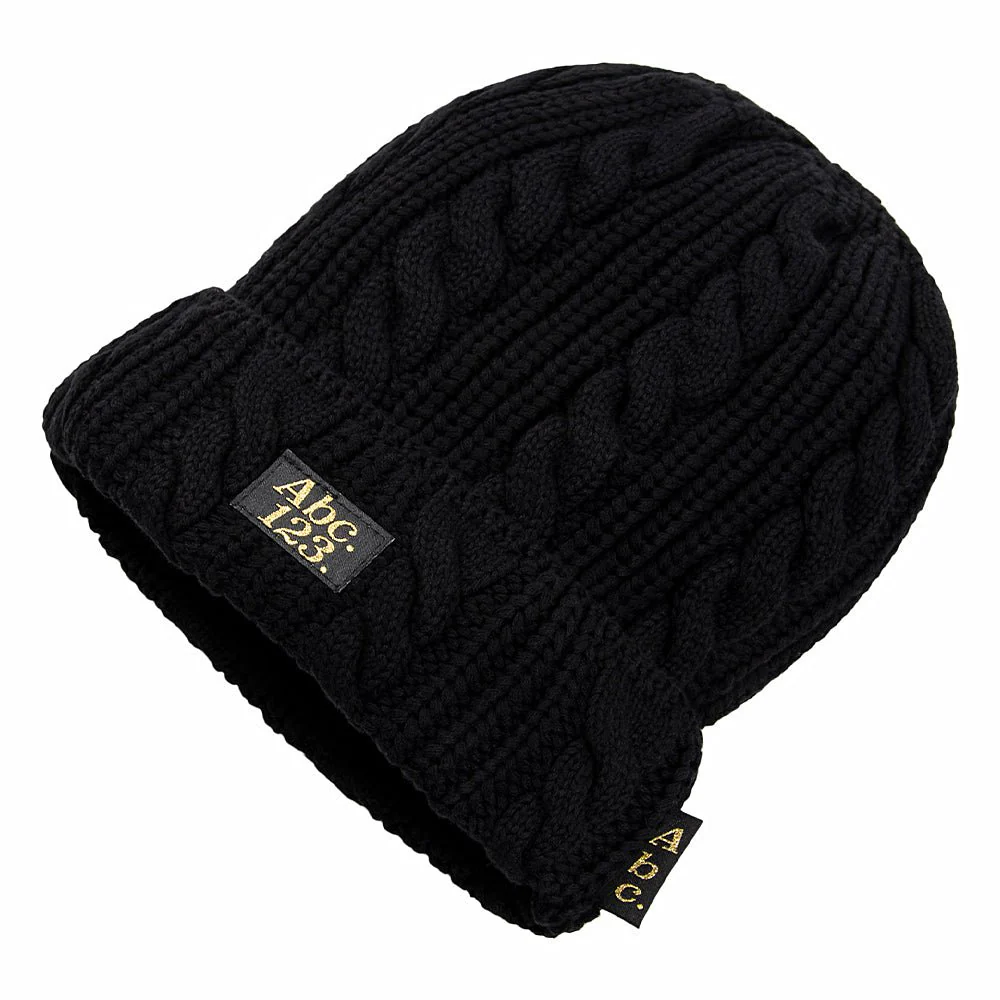 ABC 12(3) Cableknit Beanie | Anthracite Black - Image 3
