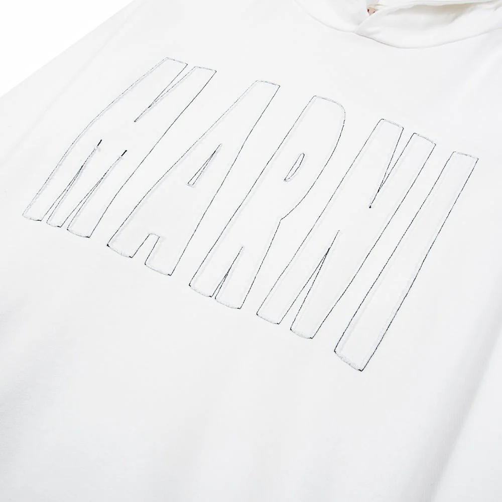 Across Logo Hoodie | Off White - Image 2