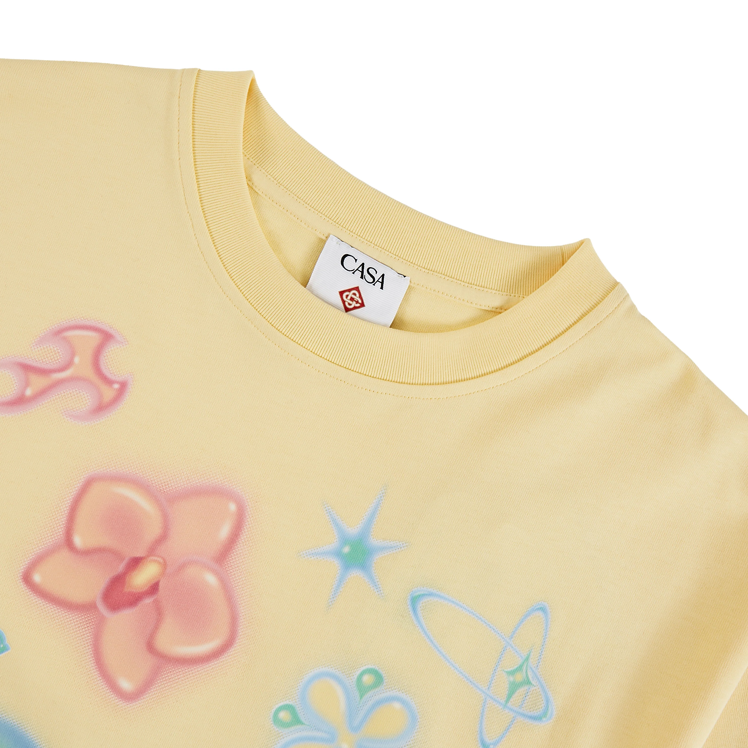 Airbrush Icons L/S Tee | Pale Yellow - Image 3