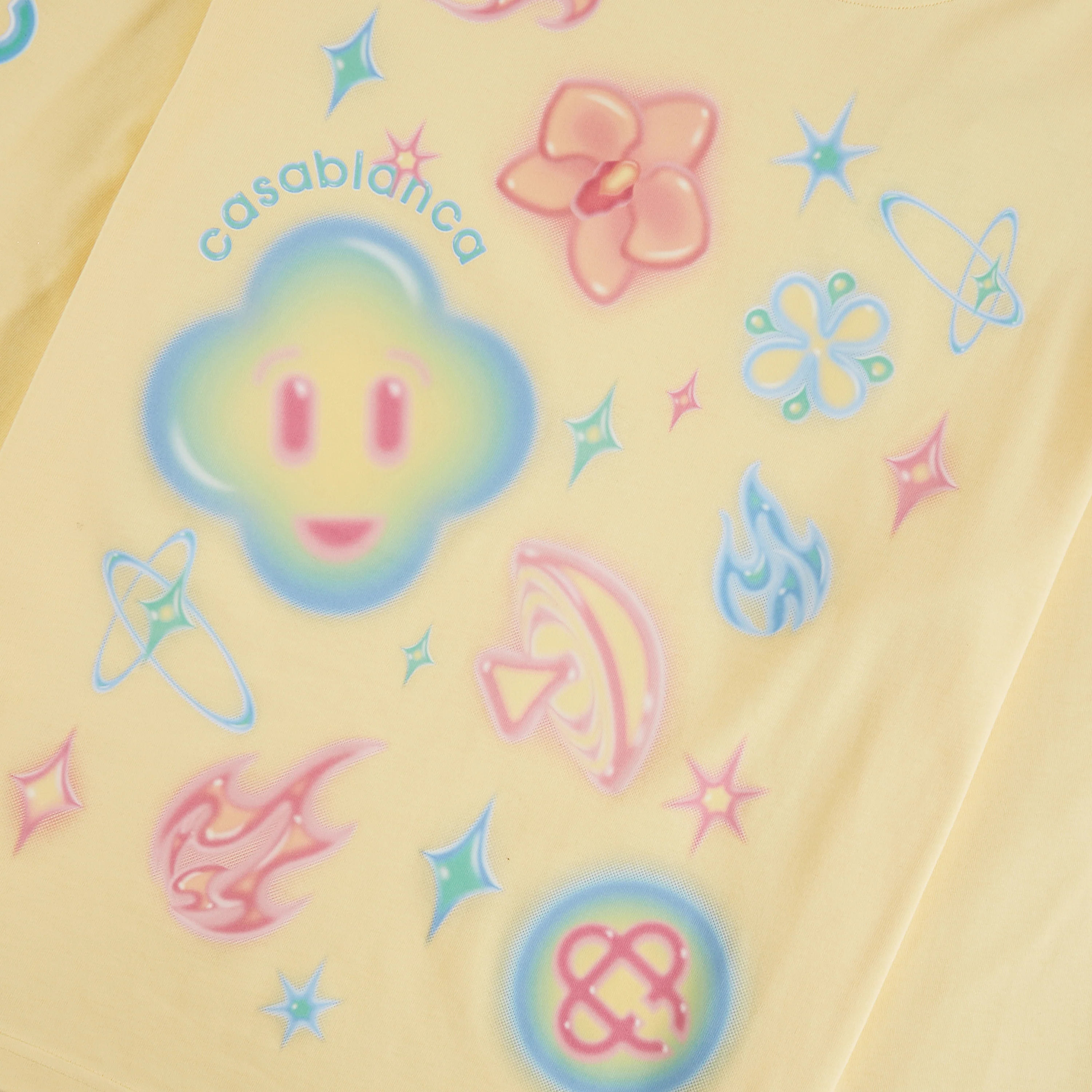Airbrush Icons L/S Tee | Pale Yellow - Image 4