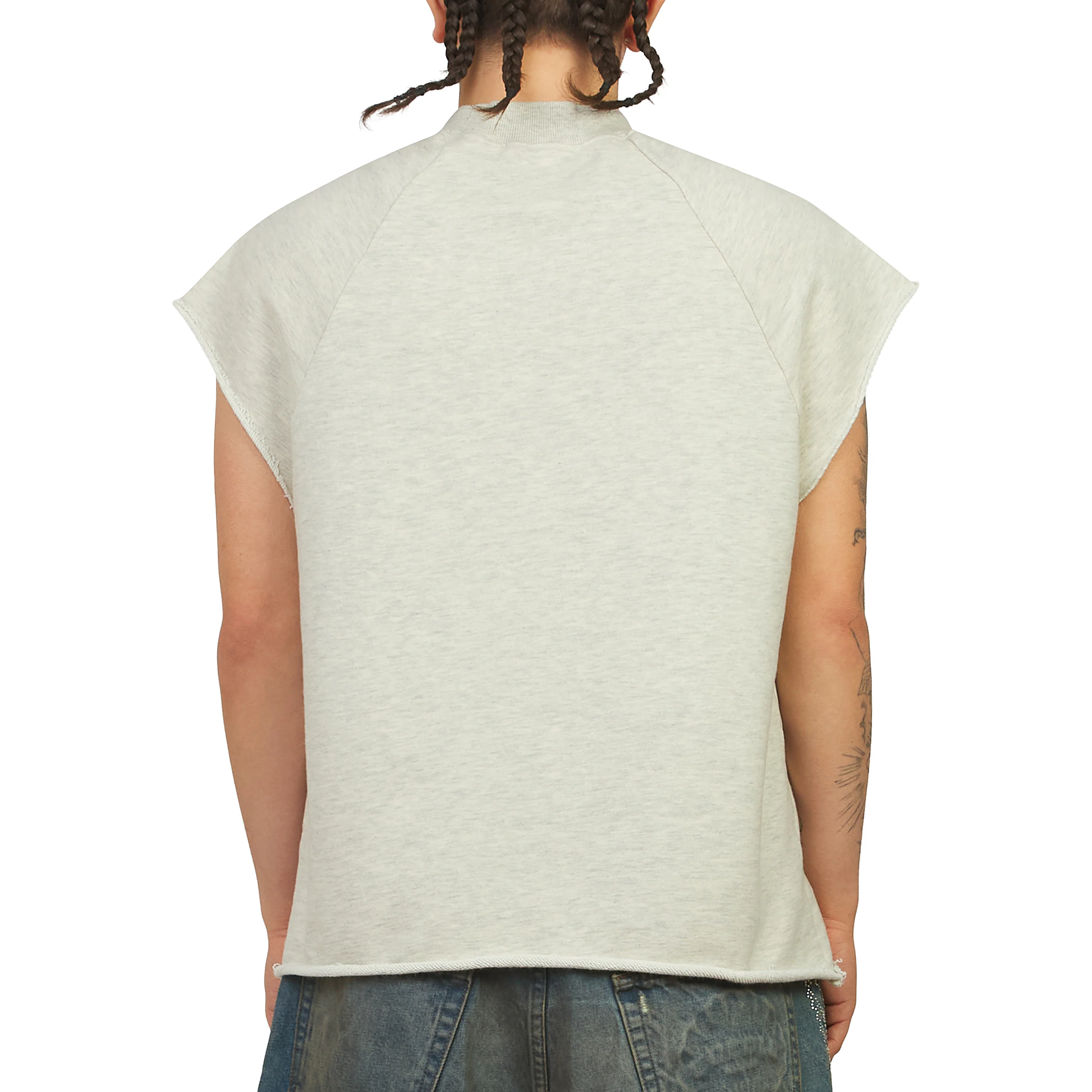 Angel Crew Sleeveless Tee | Natural Heather - Image 4