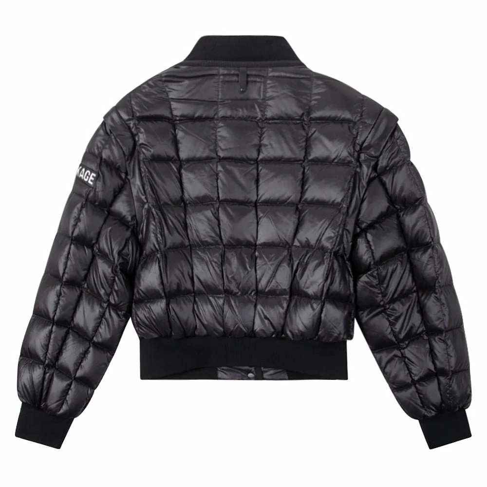 Women's Ani 2-in-1 Down Bomber Jacket | Black - Image 6