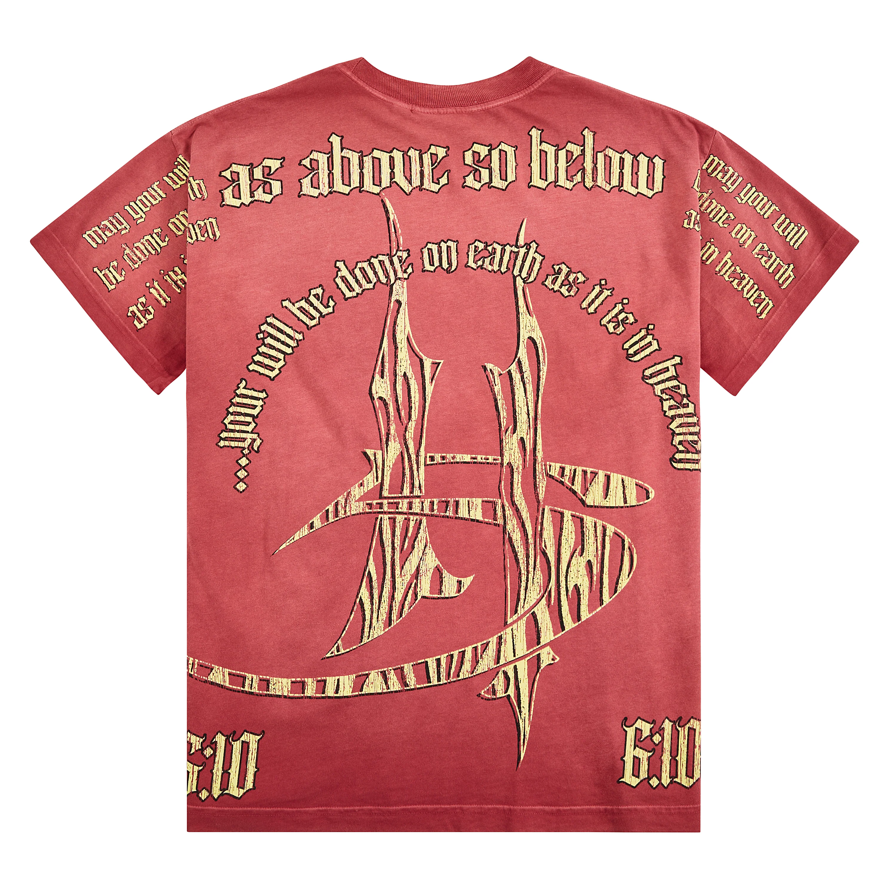 As Above So Below Tee | Red - Image 5
