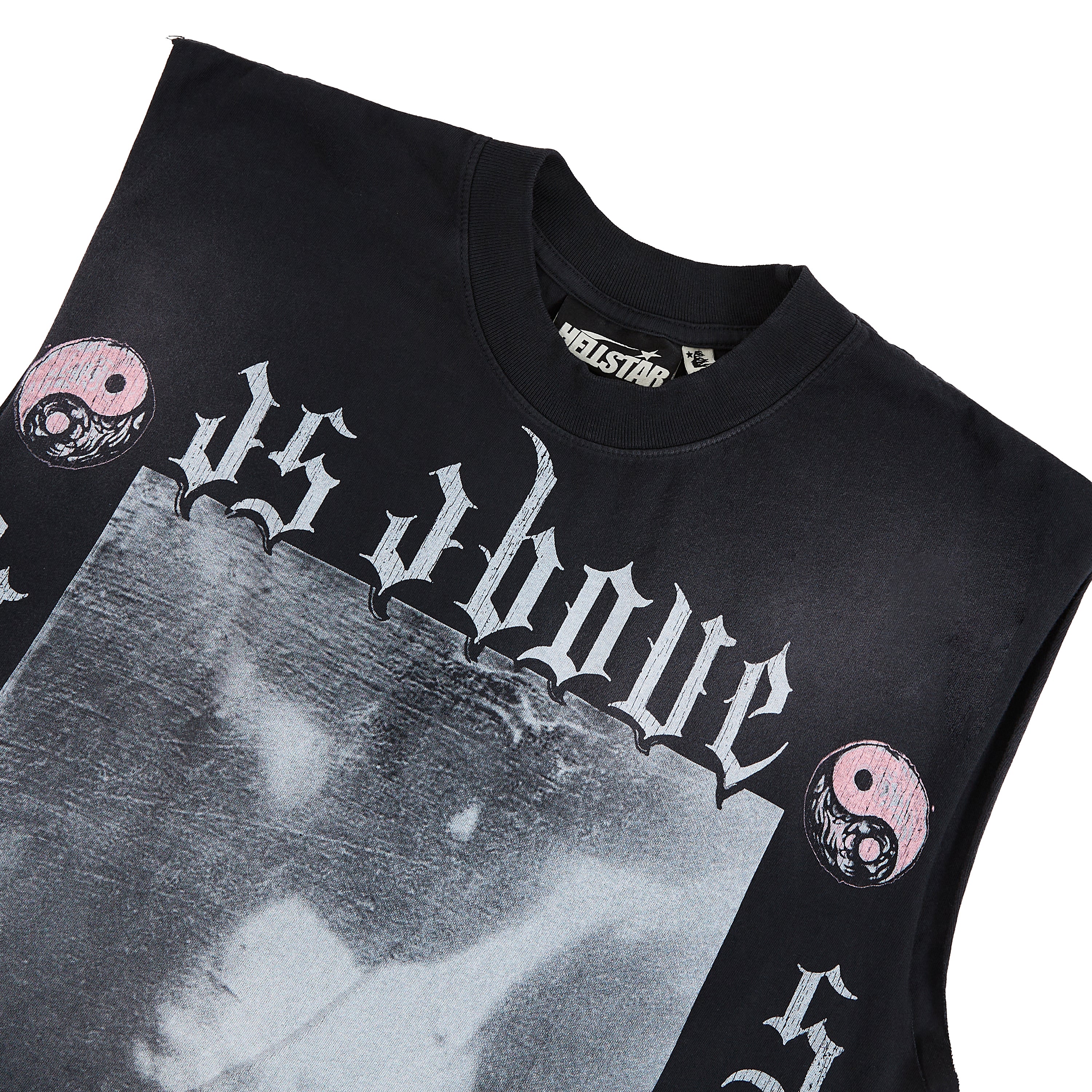 As Above So Below Sleeveless Tee | Blk - Image 3