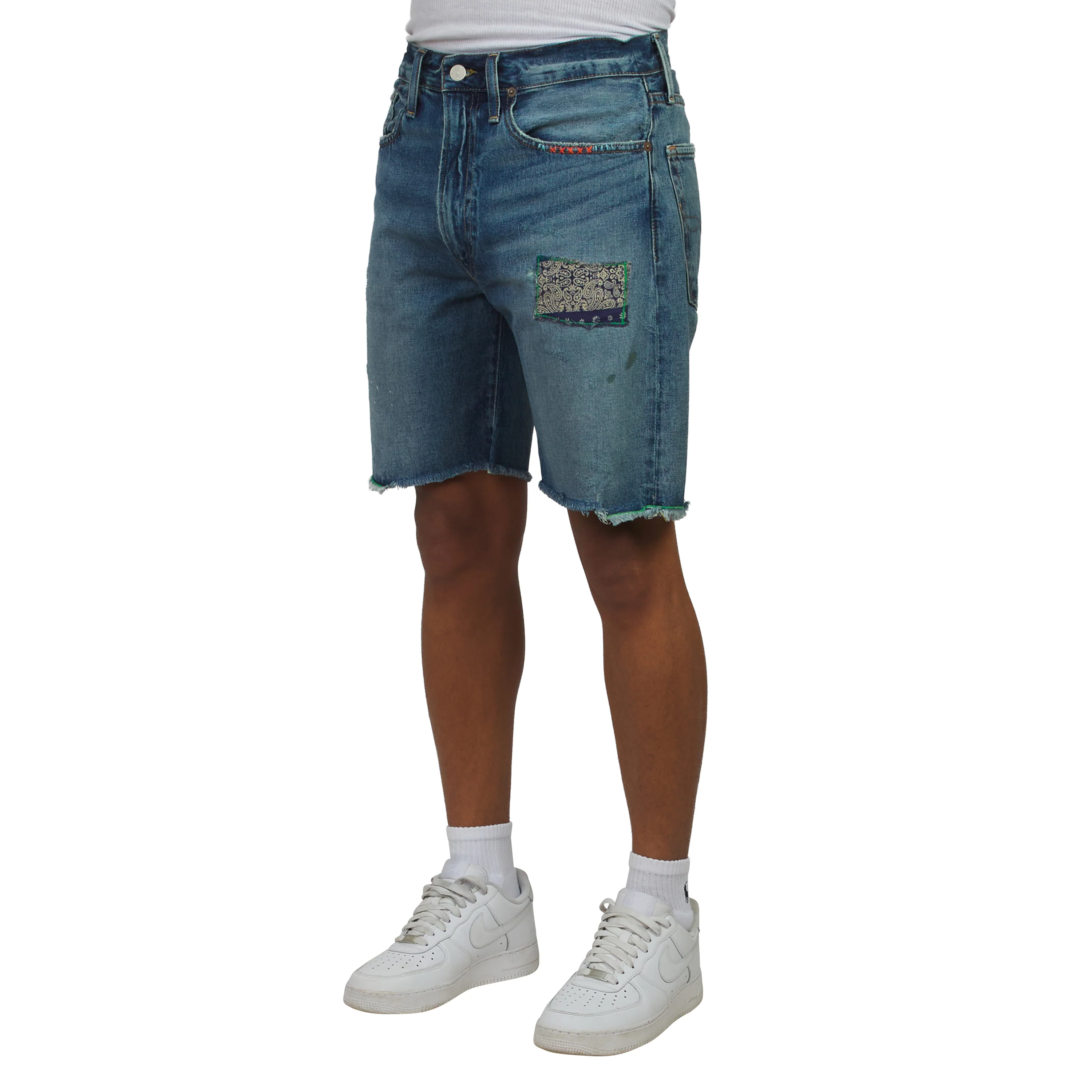Bandana Repair Denim Short - Image 2
