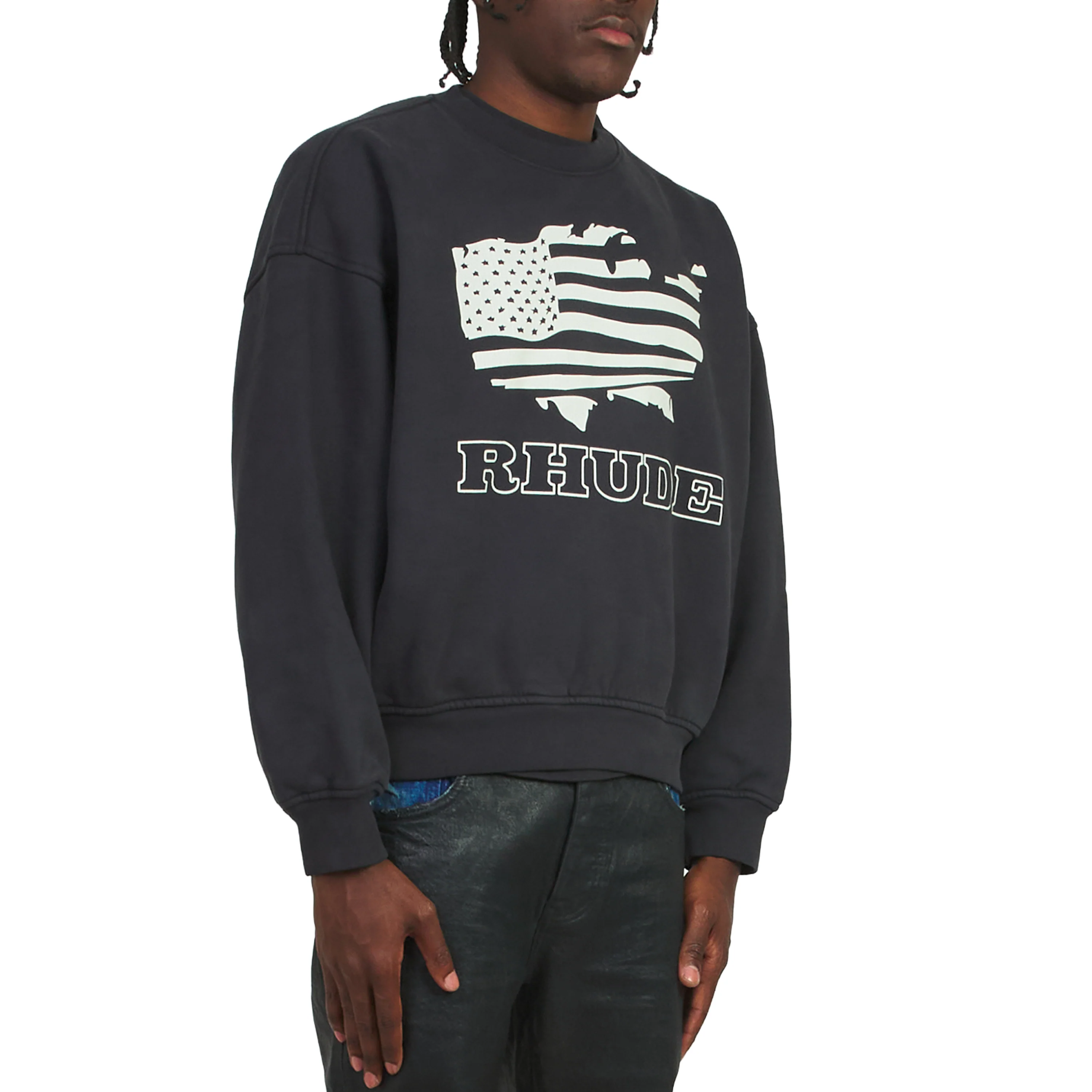 Banner Sweatshirt | Vintage Black/White - Image 2