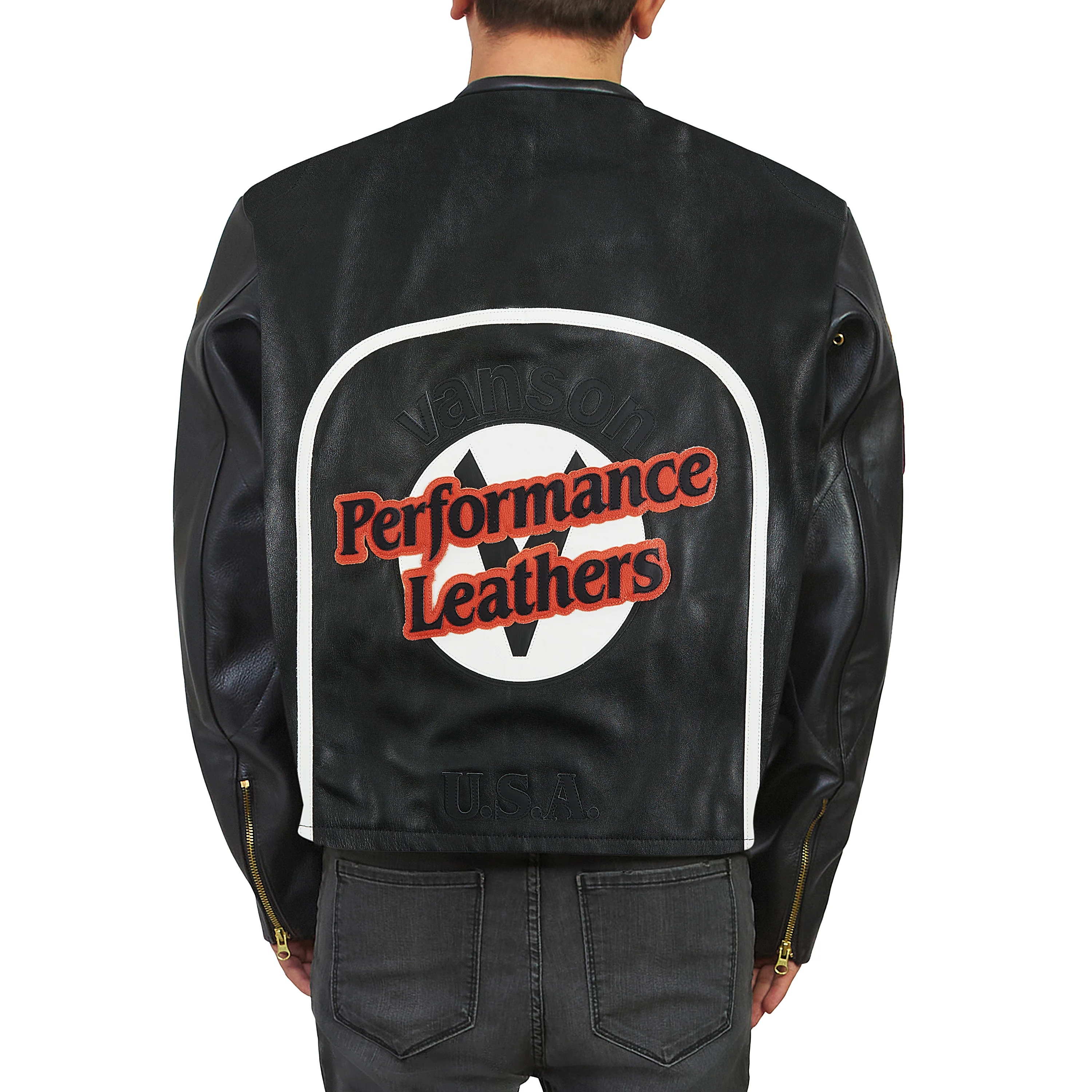 Bart Speedway Jacket | Black/Orange - Image 2