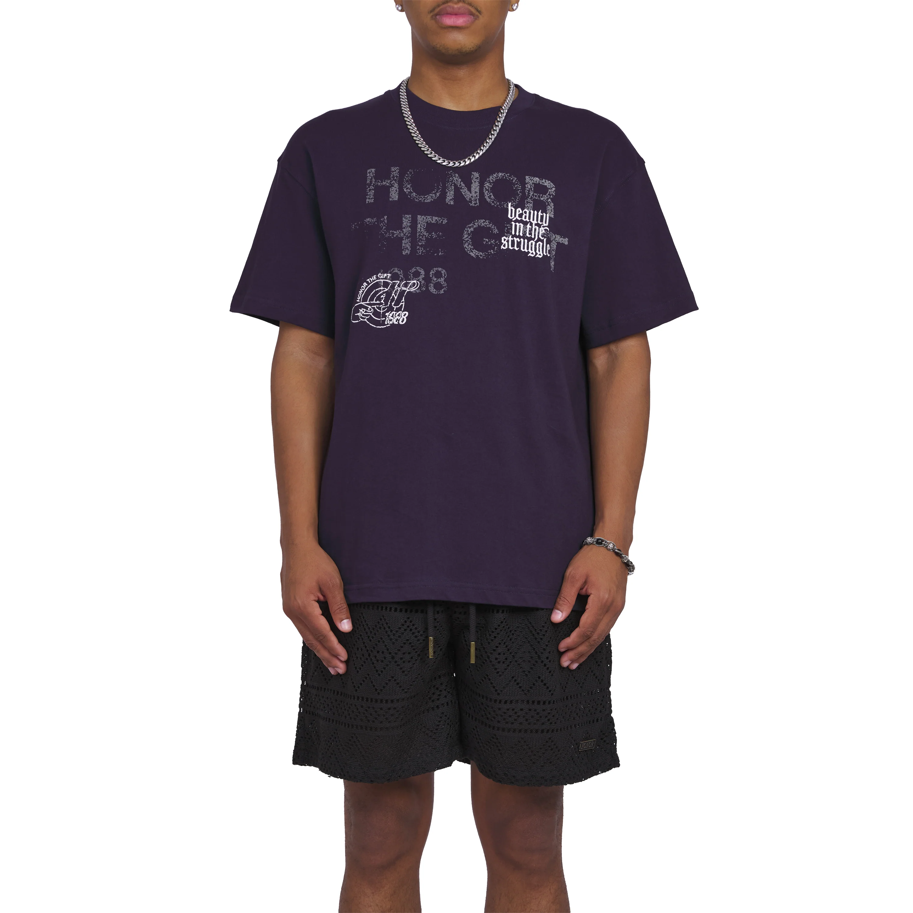 Beauty In The Struggle Tee | Black Navy - Image 3