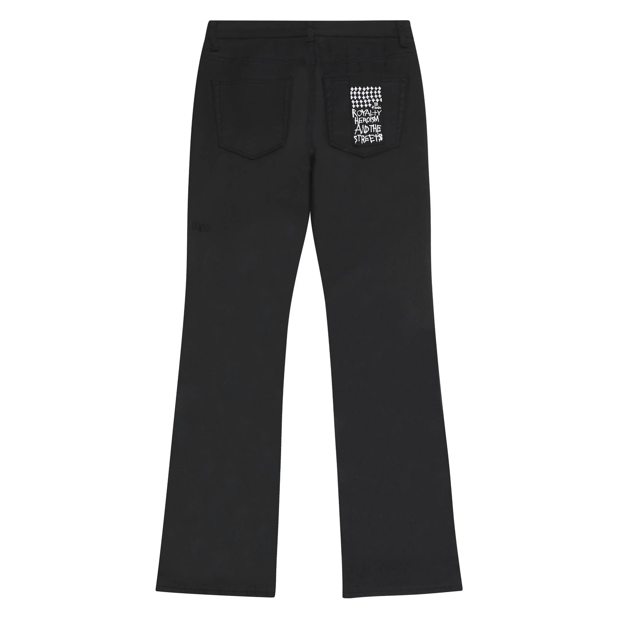 Bronko Flared Black Wax Denim - Image 2