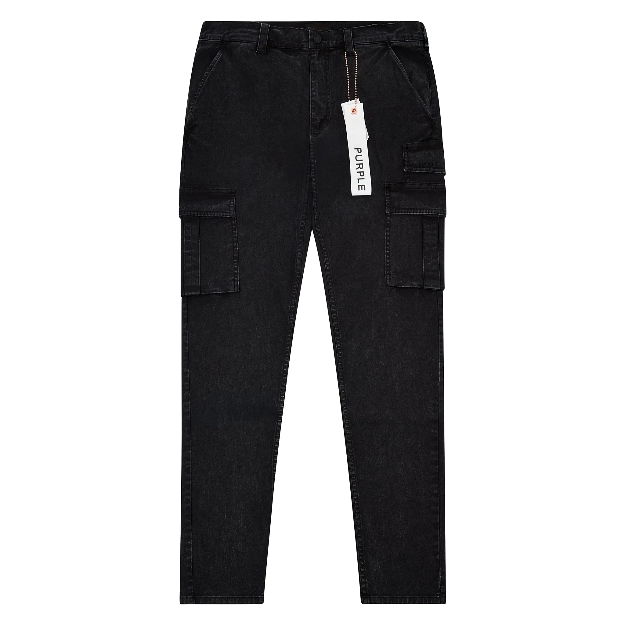 Brushed Twill Cargo Pant | Black