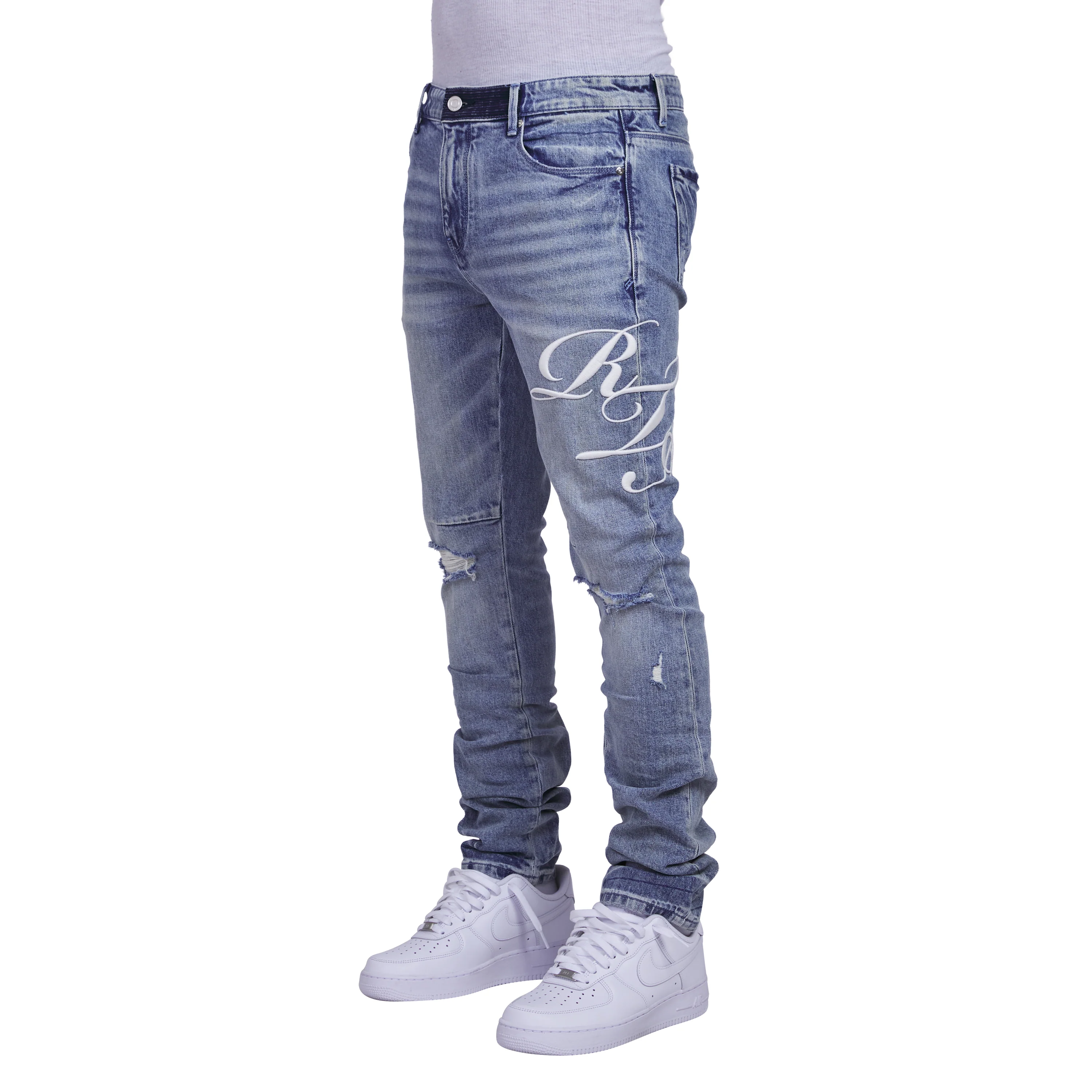 Bryant Cursive Ciel Wash Denim - Image 2