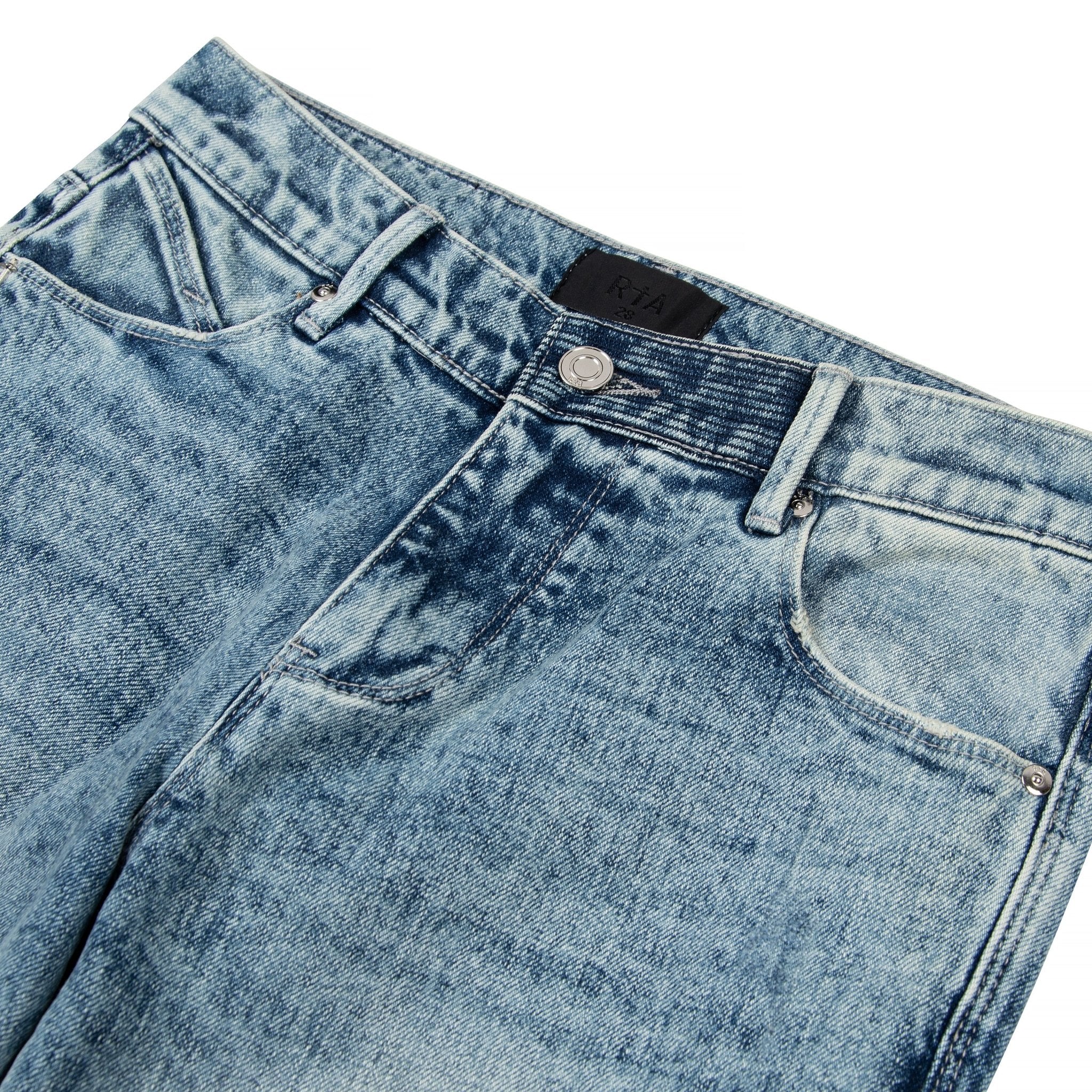 Bryant Distressed Vintage Light Blue Denim - Image 3