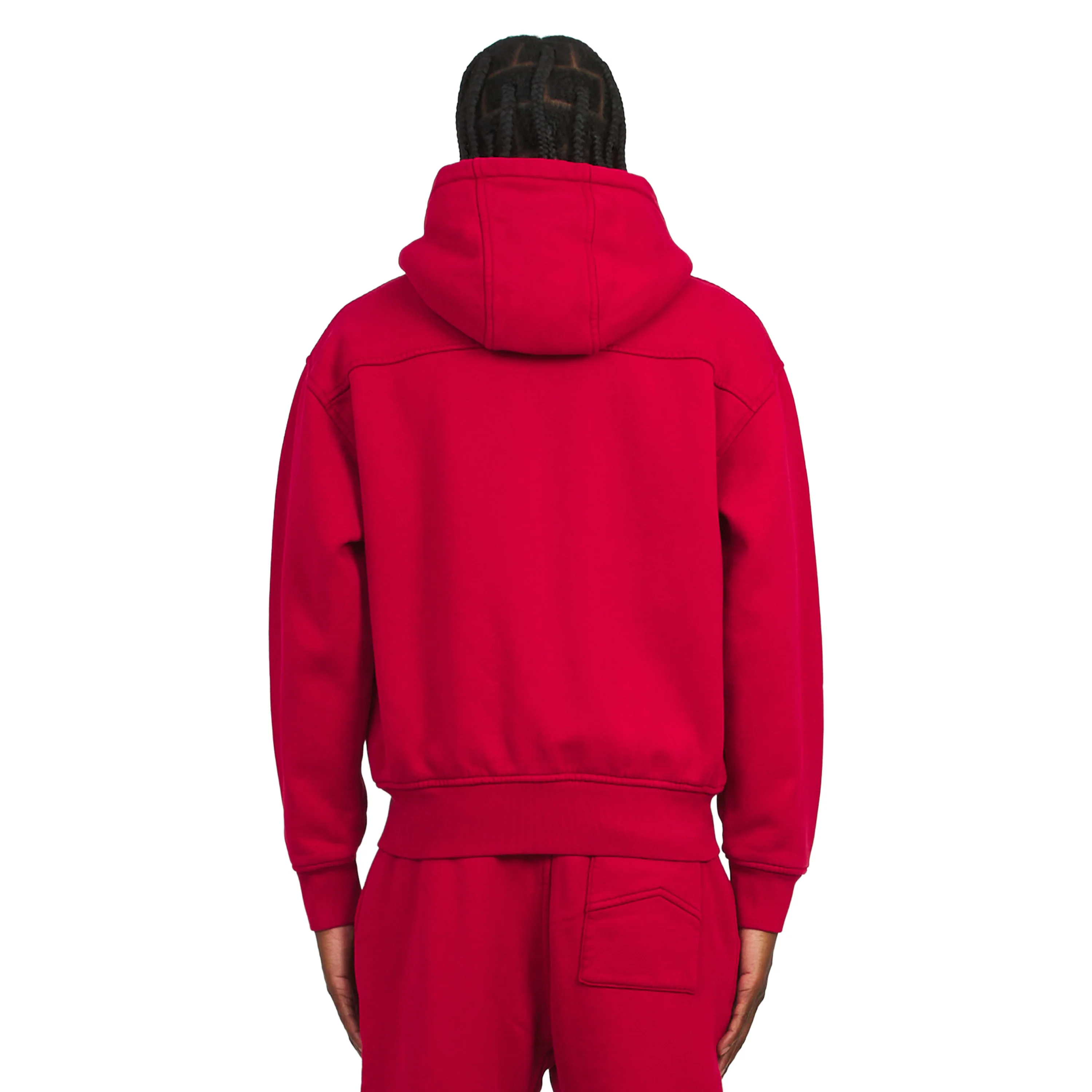 Classique 2 Zip Up Hoodie | Riviera Red/Sky Blue - Image 4
