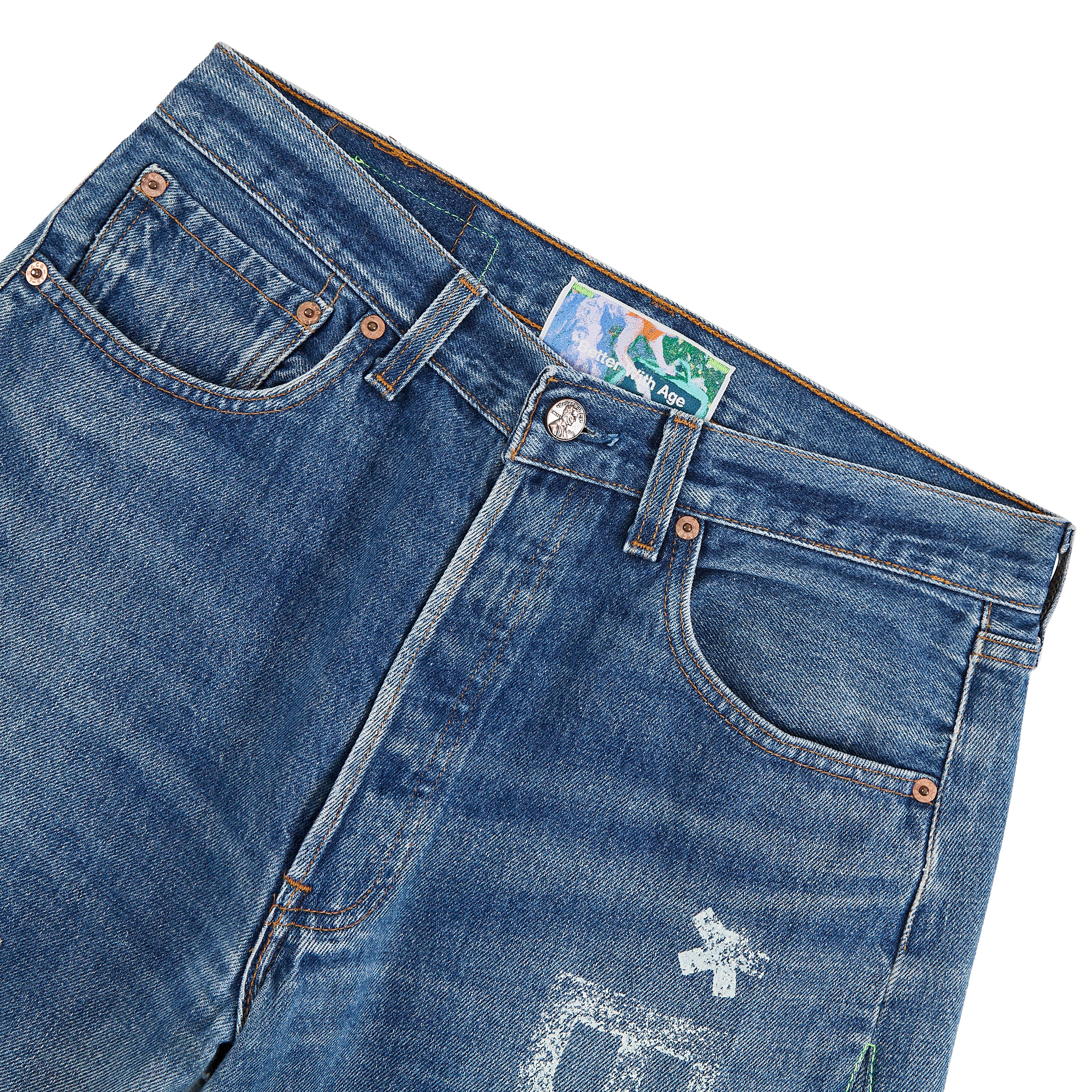 Clementine Double-Wide Denim Short | Dark Wash - Image 3