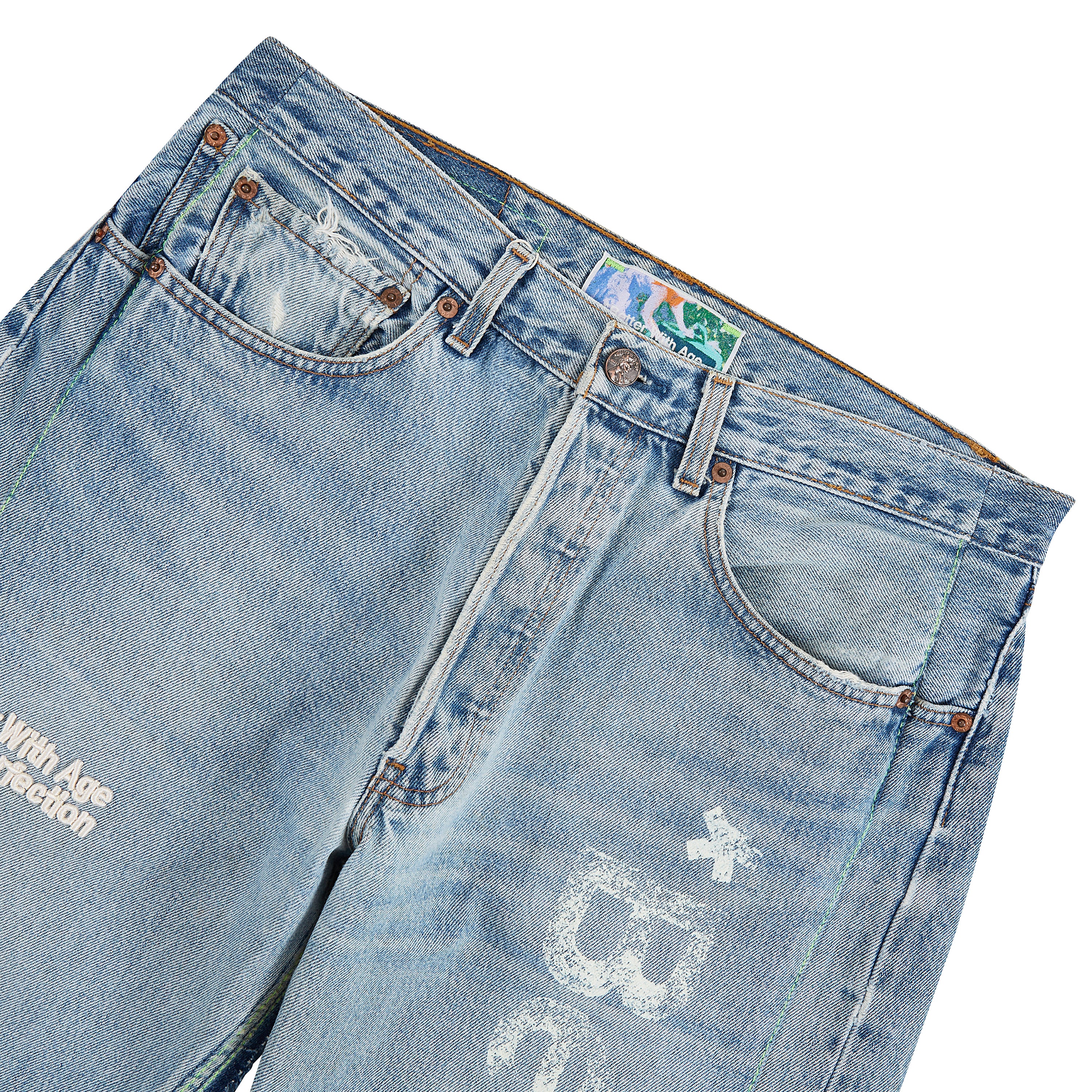 Clementine Double-Wide Denim Short | Medium Wash - Image 4