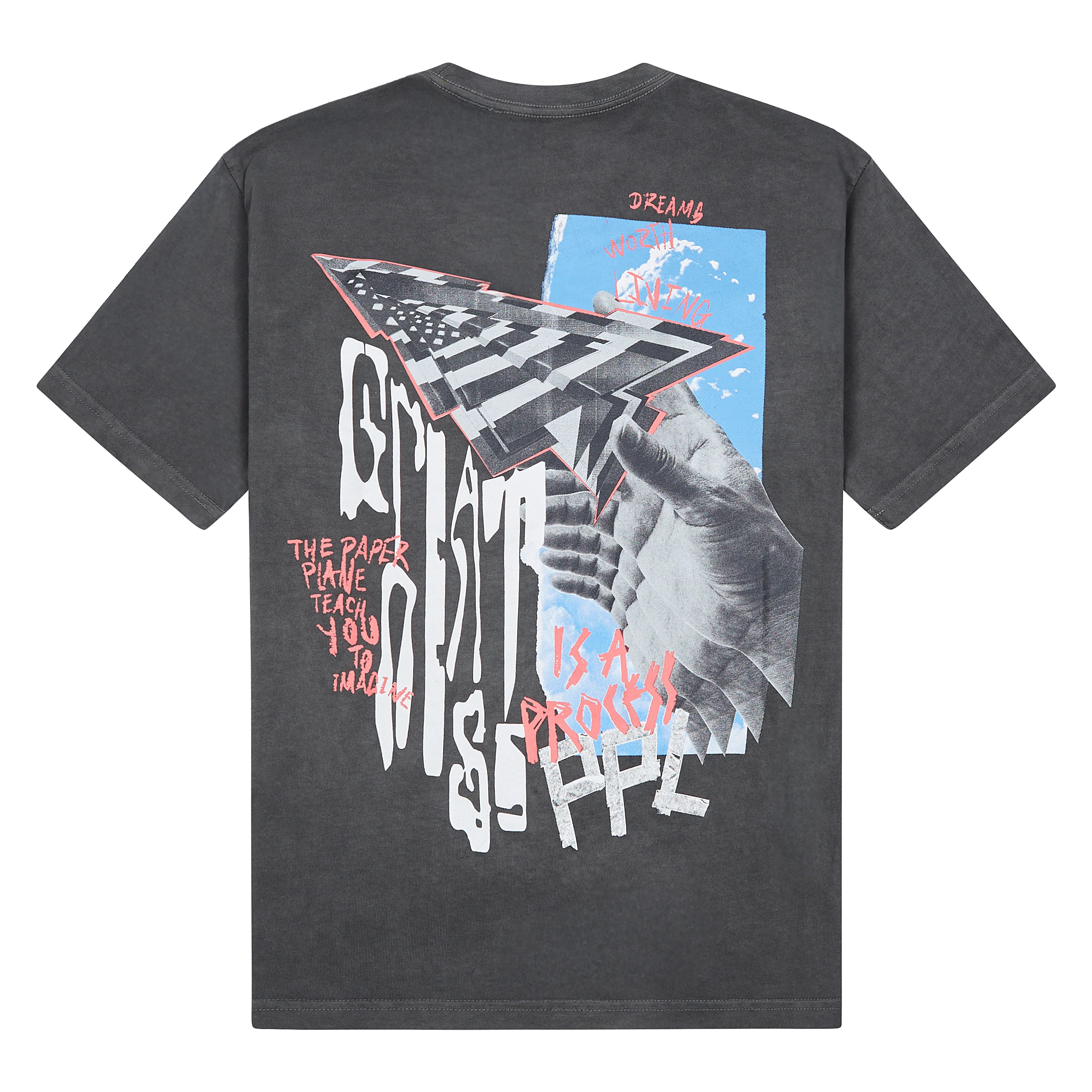 Collage Tee | Washed Black - Image 2