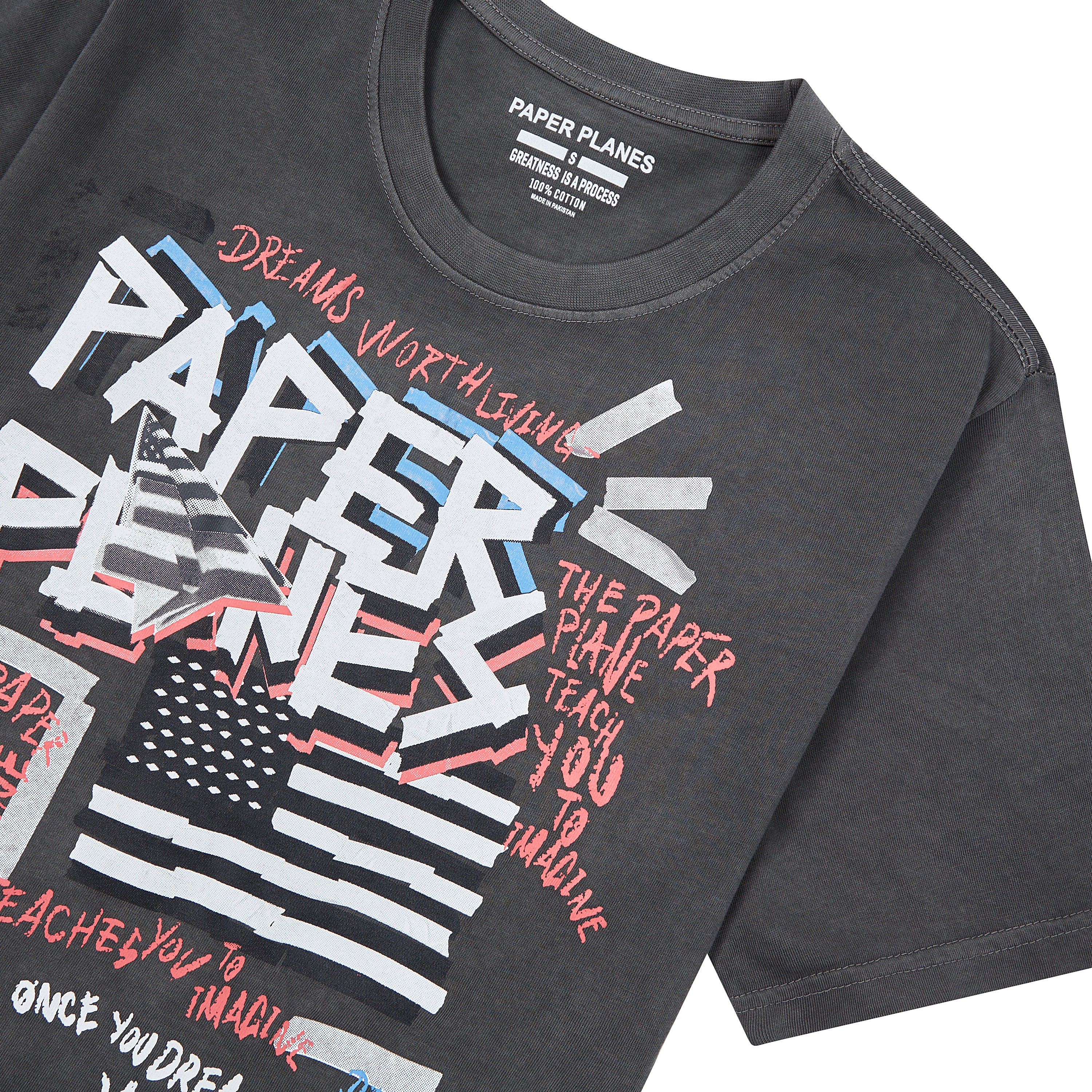 Collage Tee | Washed Black - Image 3