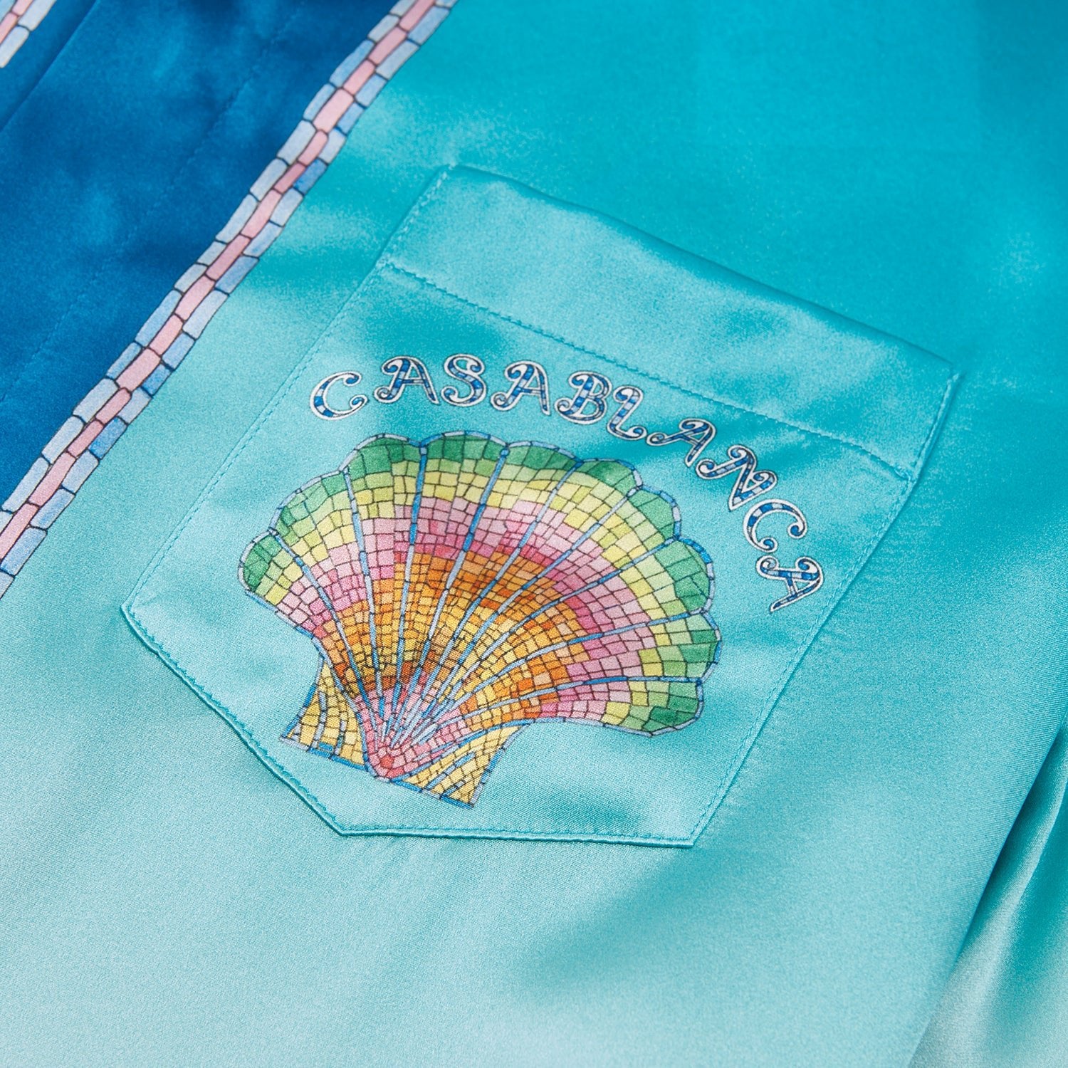 Coquillage Colore Silk Shirt - Image 4