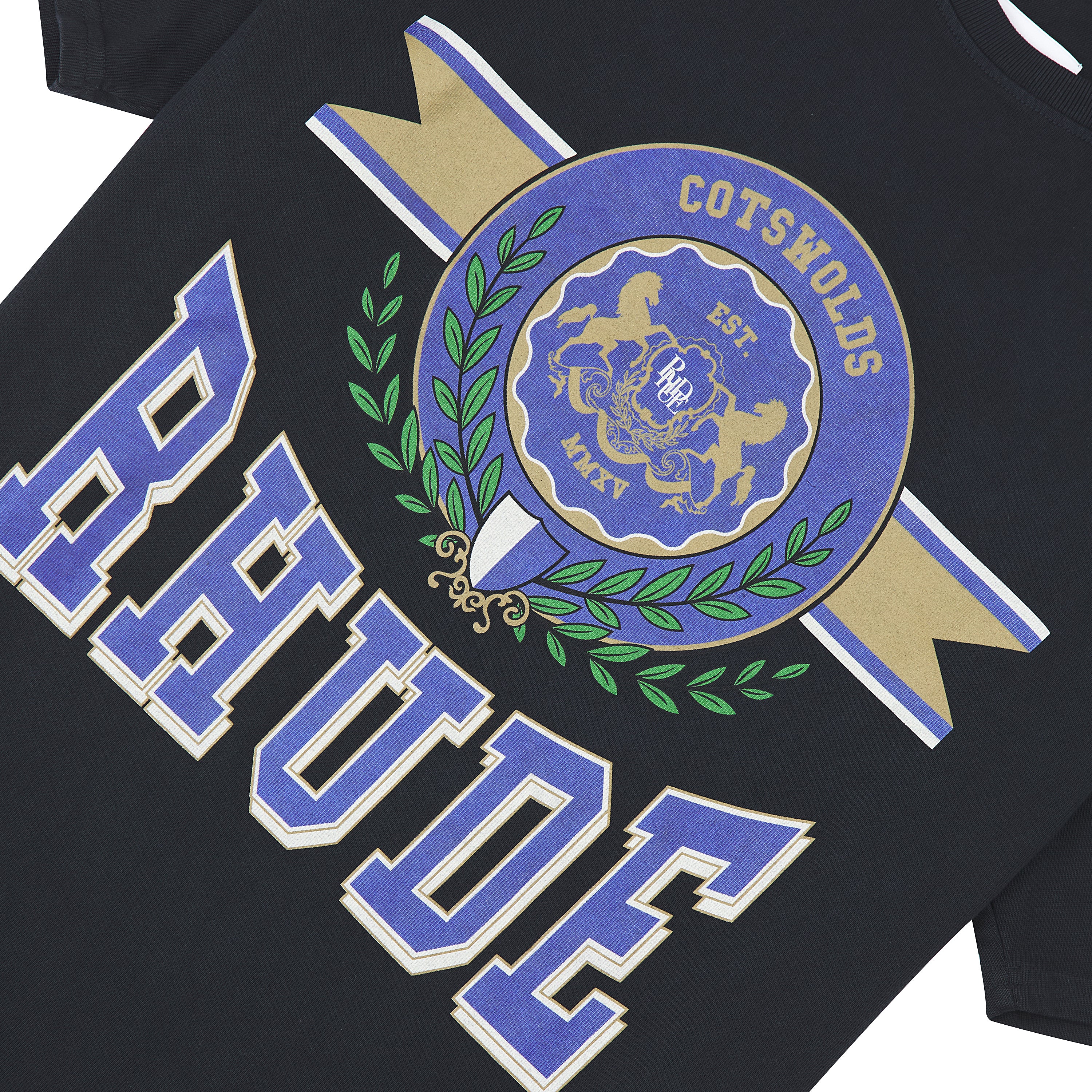 Cotswold Crest Tee | Vintage Black - Image 3
