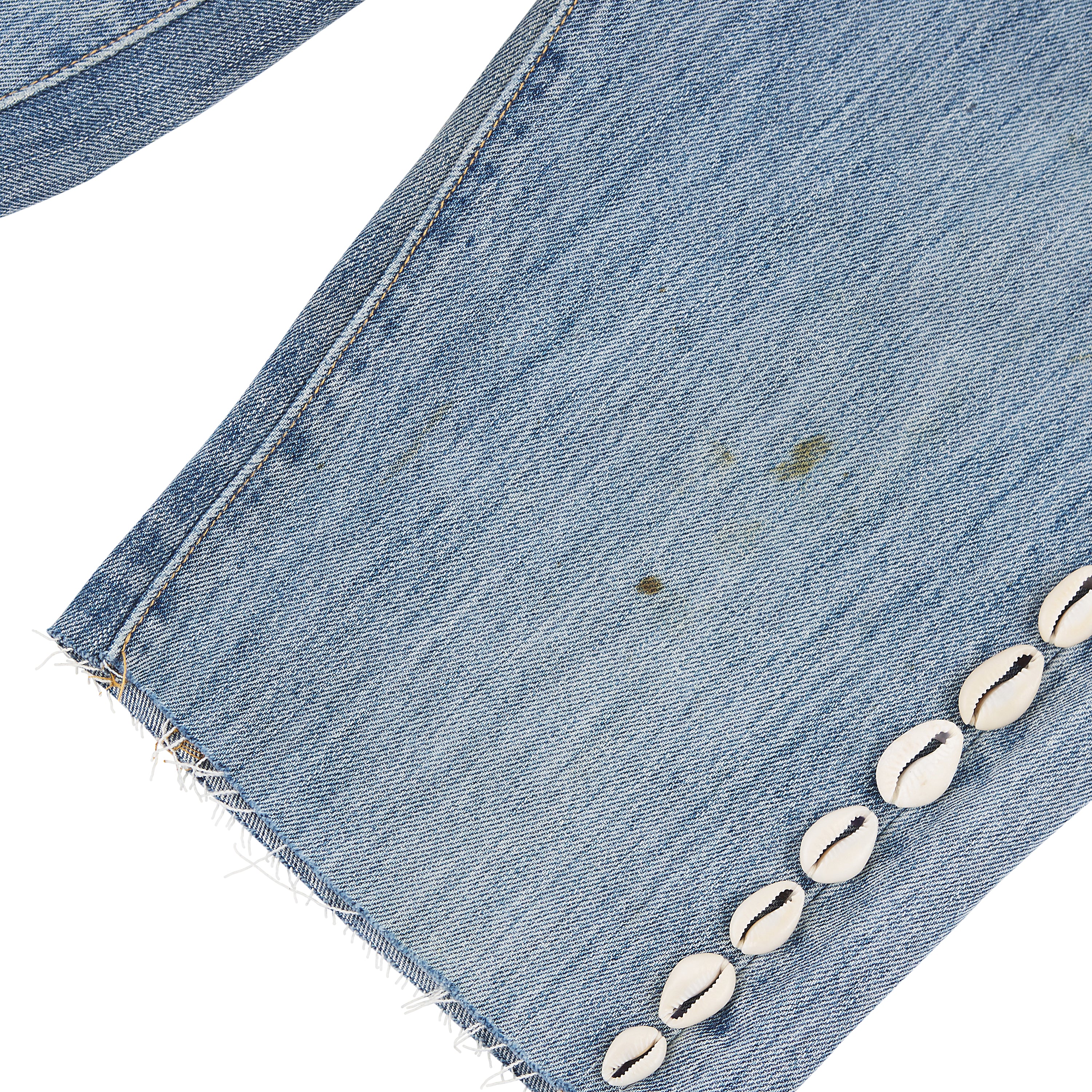 Cowrie Shell Denim Short | Medium Wash - Image 3