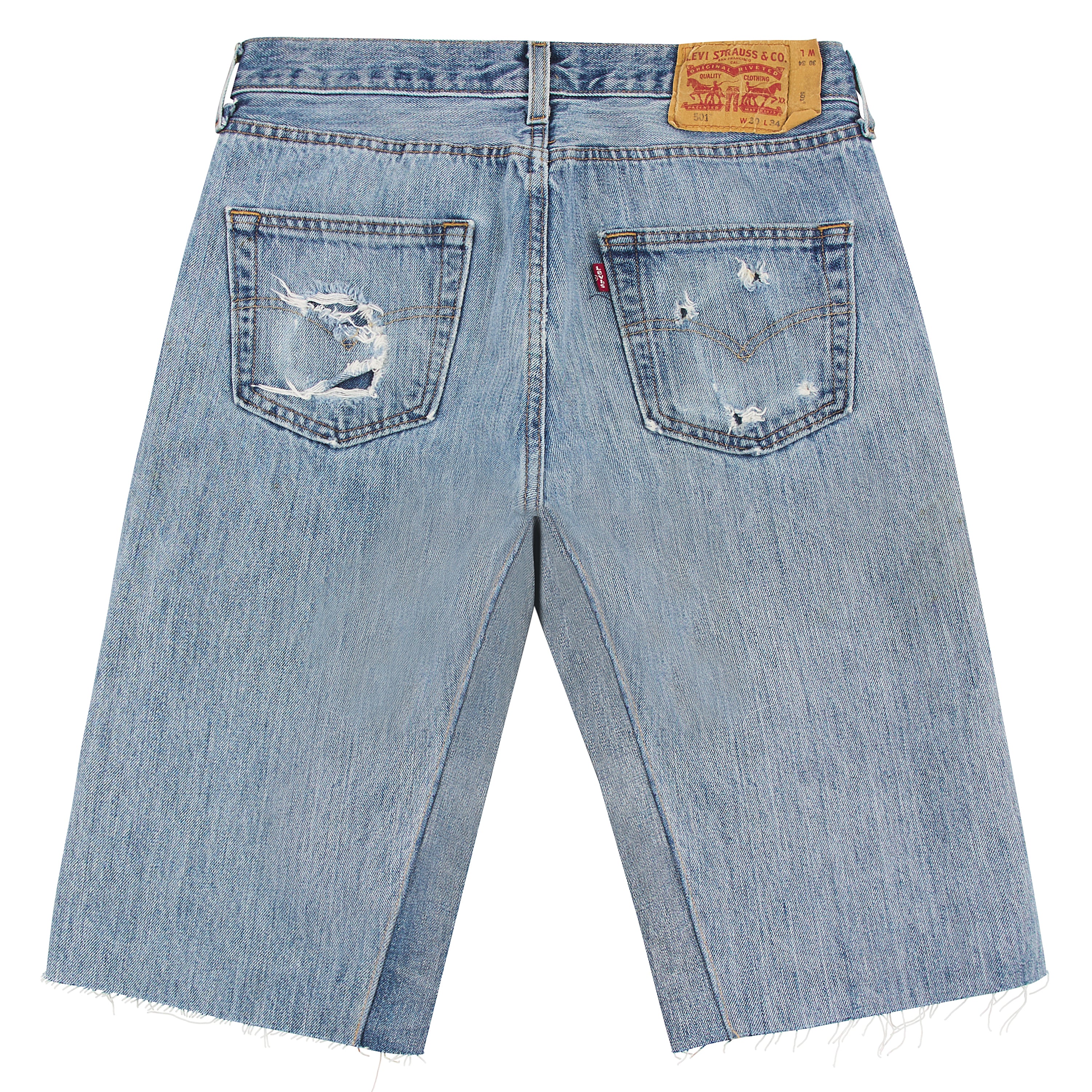 Cowrie Shell Denim Short | Medium Wash - Image 4
