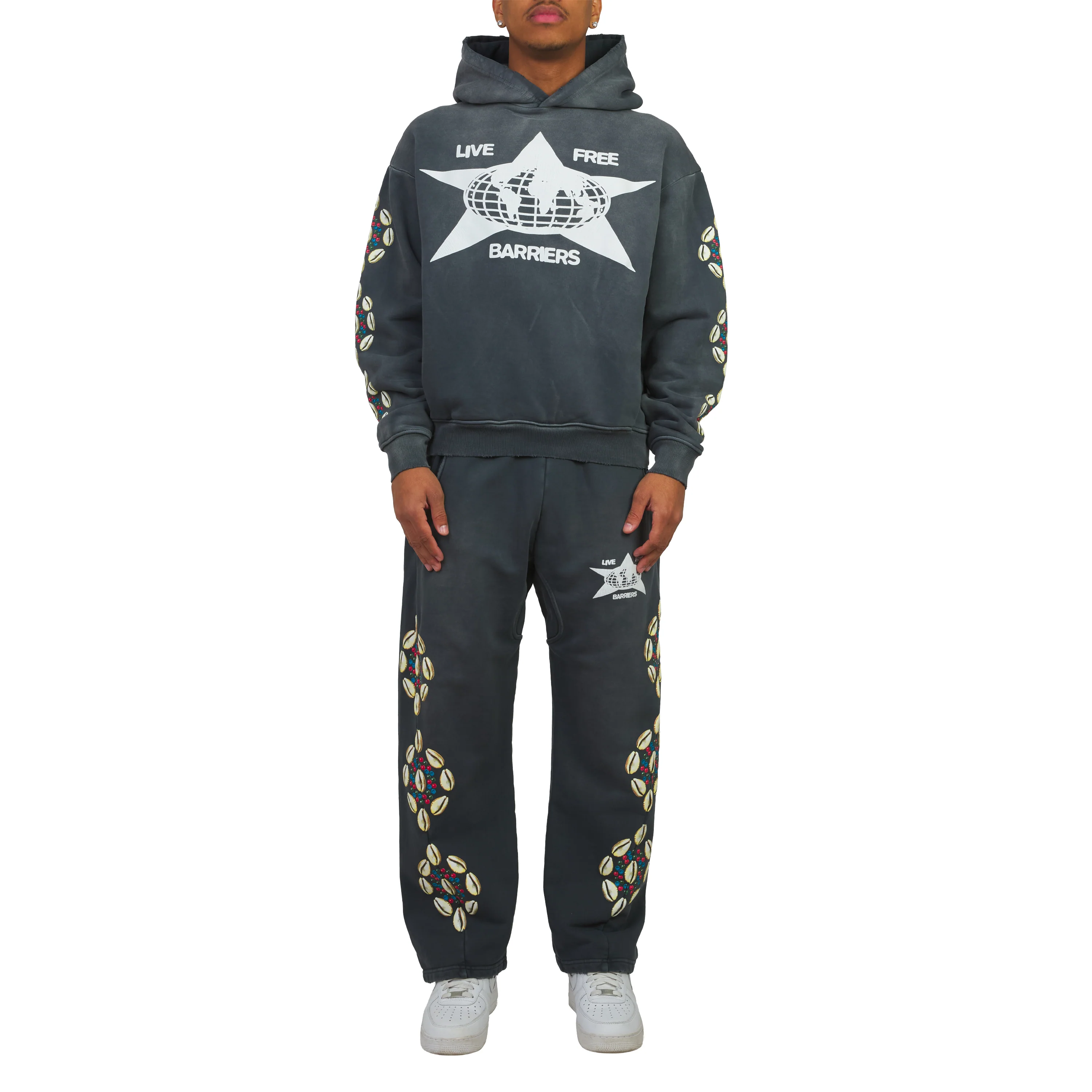 Cowrie Shell Hoodie | Black - Image 3