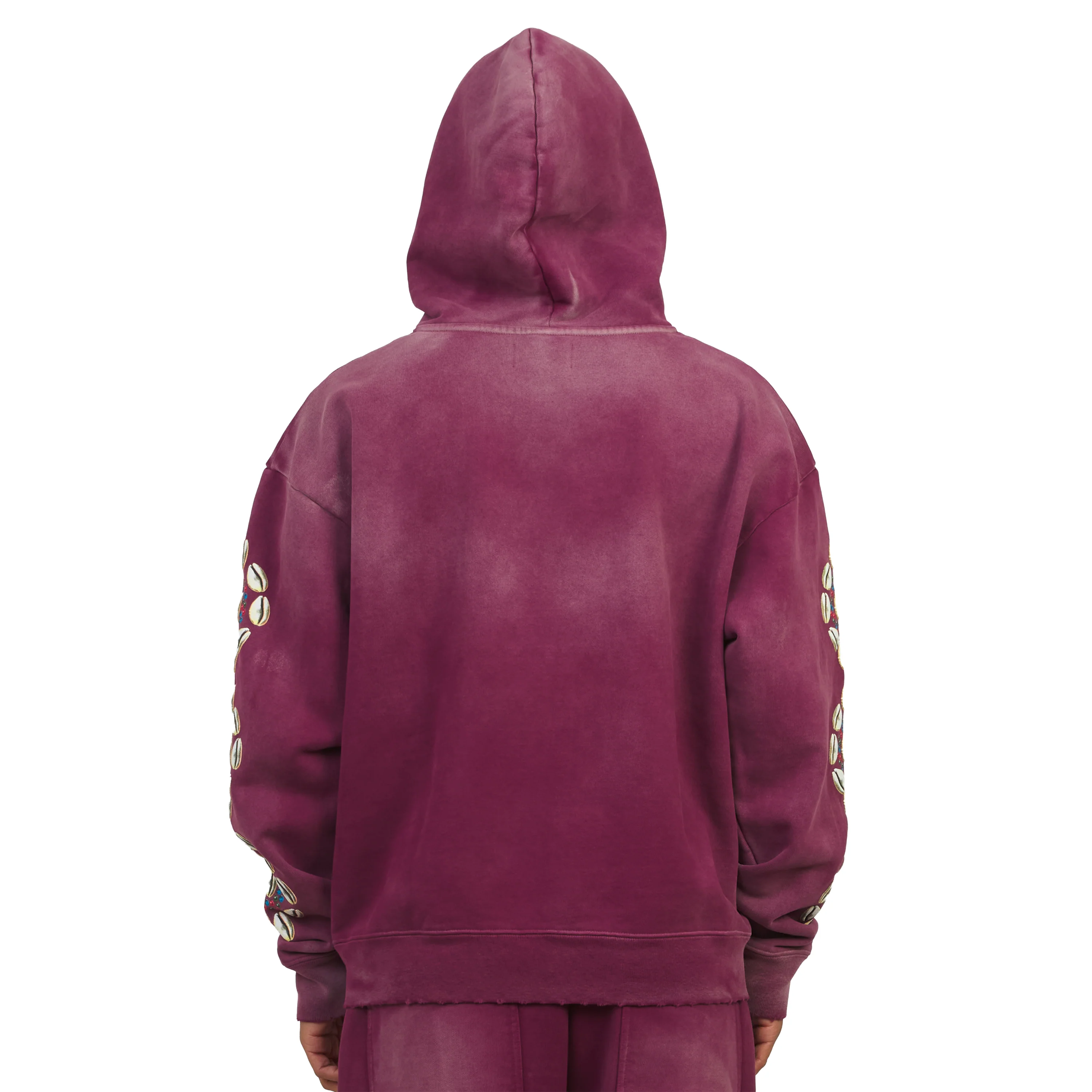 Cowrie Shell Hoodie | Maroon - Image 4