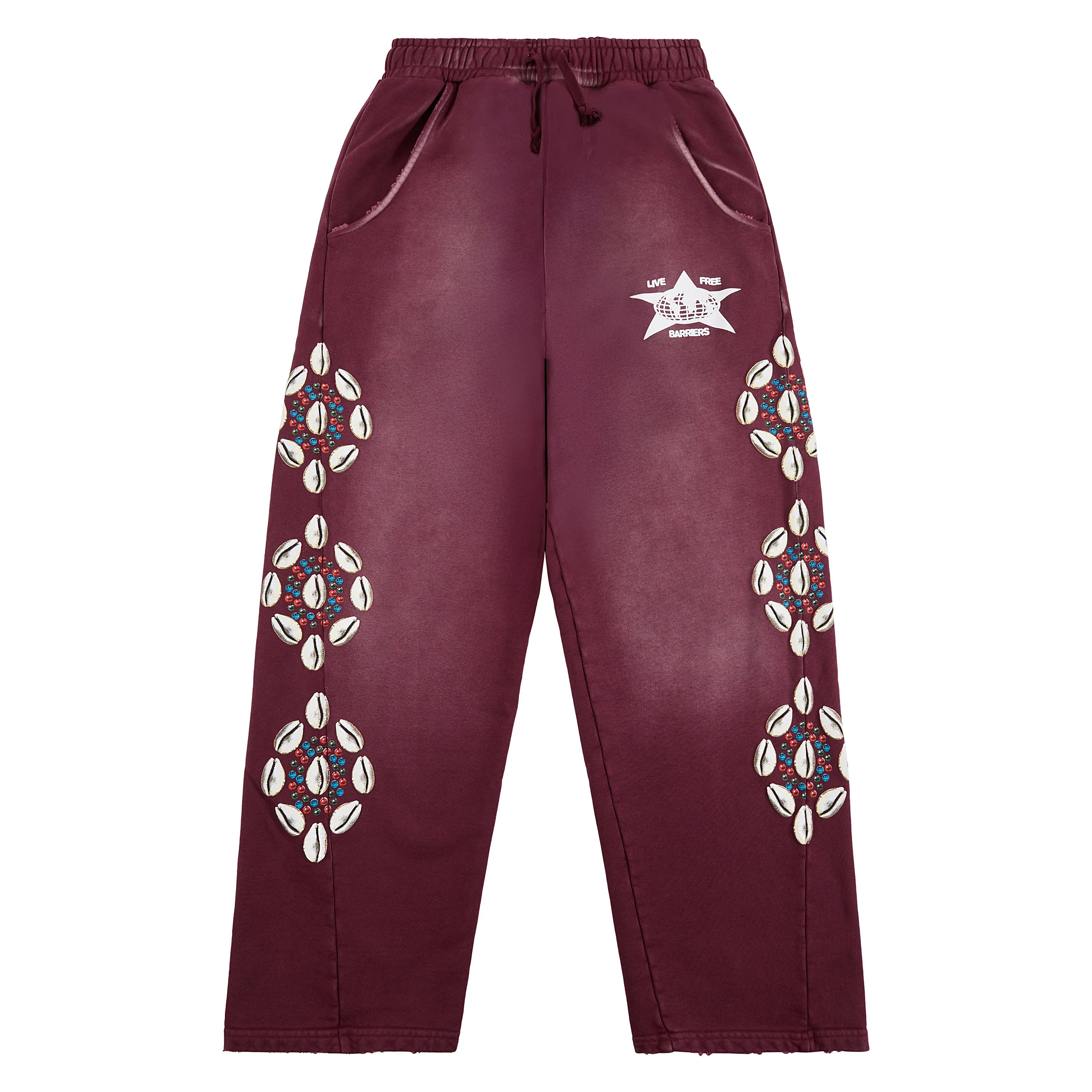 Cowrie Shell Sweatpant | Maroon