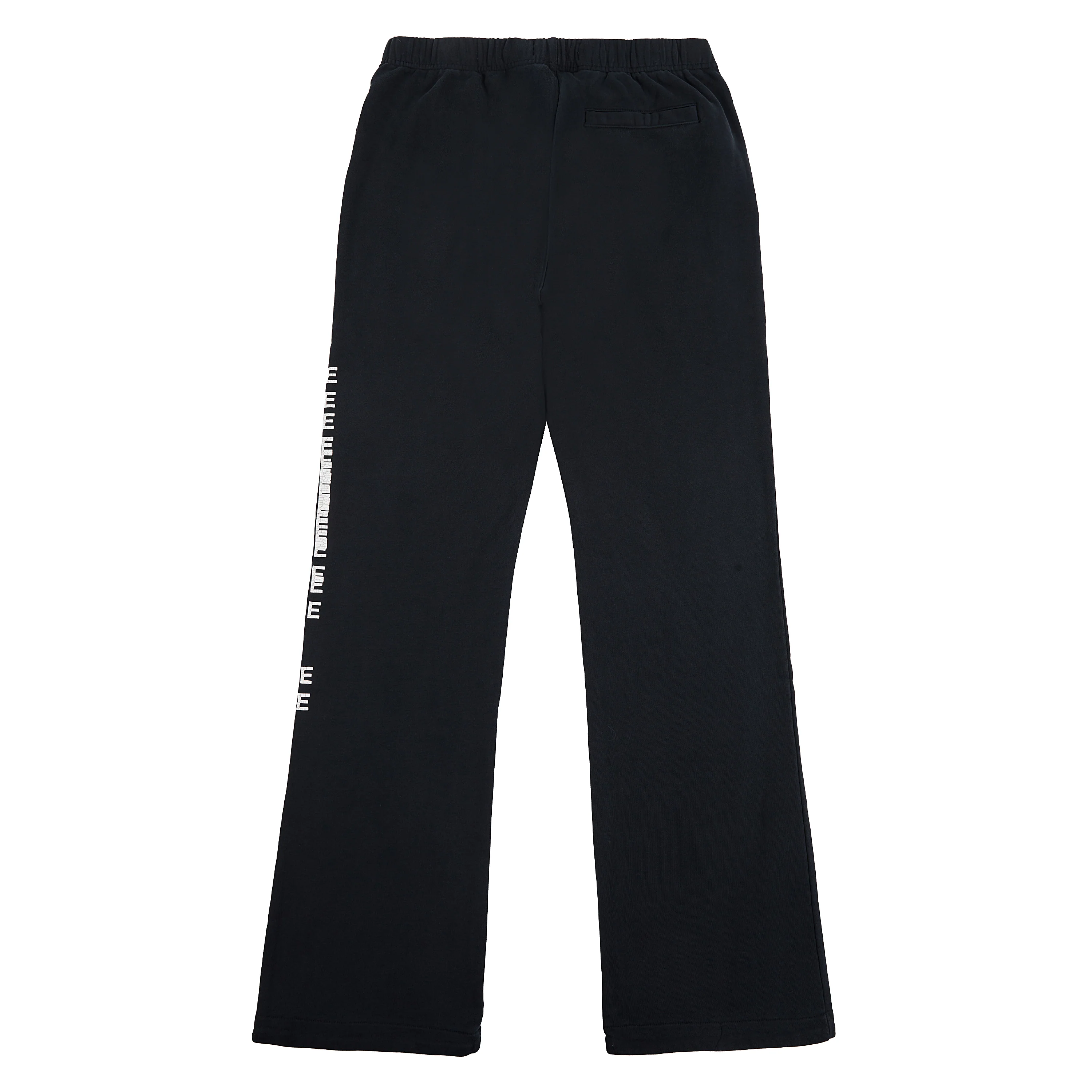Cracked Puzzle Flared Sweatpant | Black - Image 5