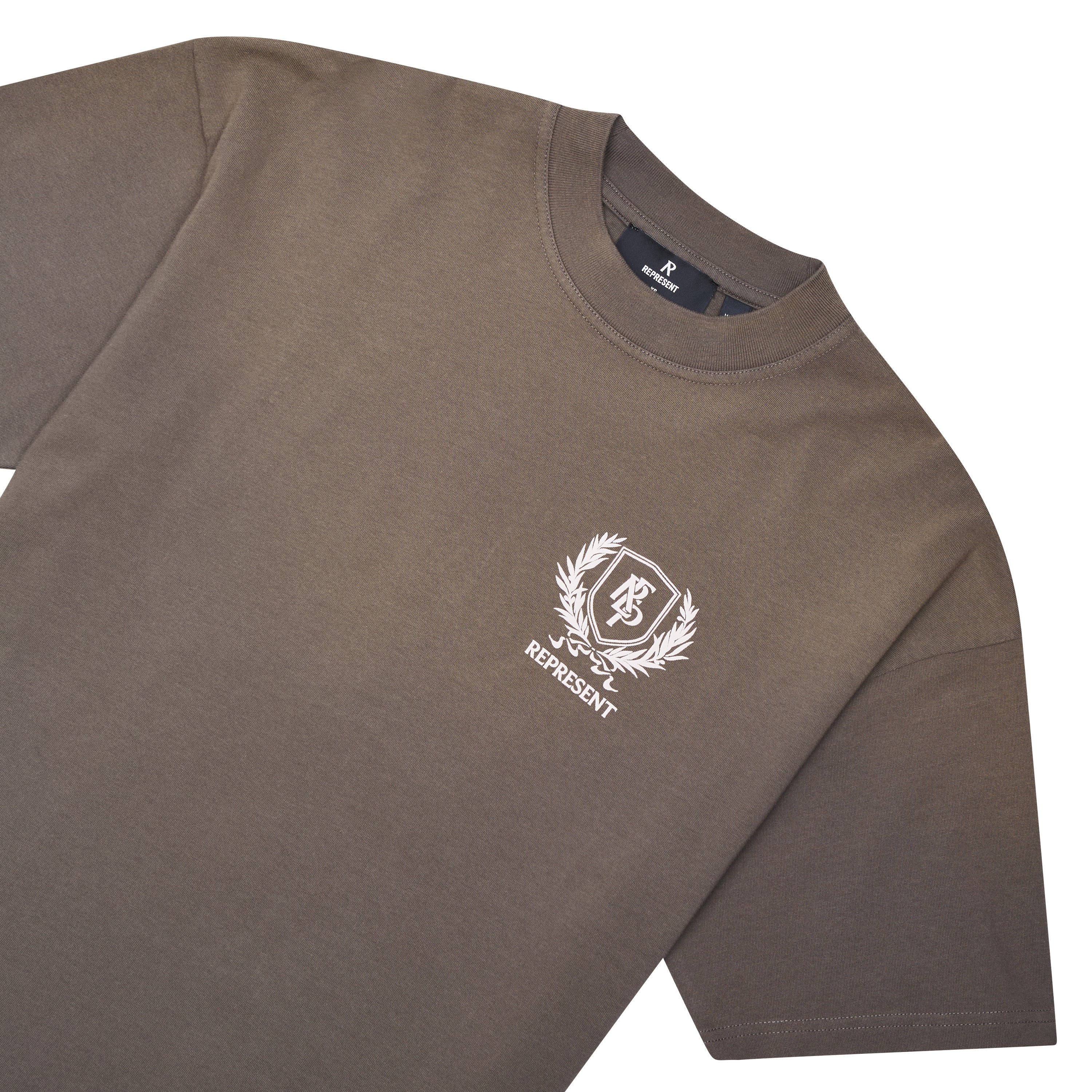 Crest Tee | Taupe - Image 3