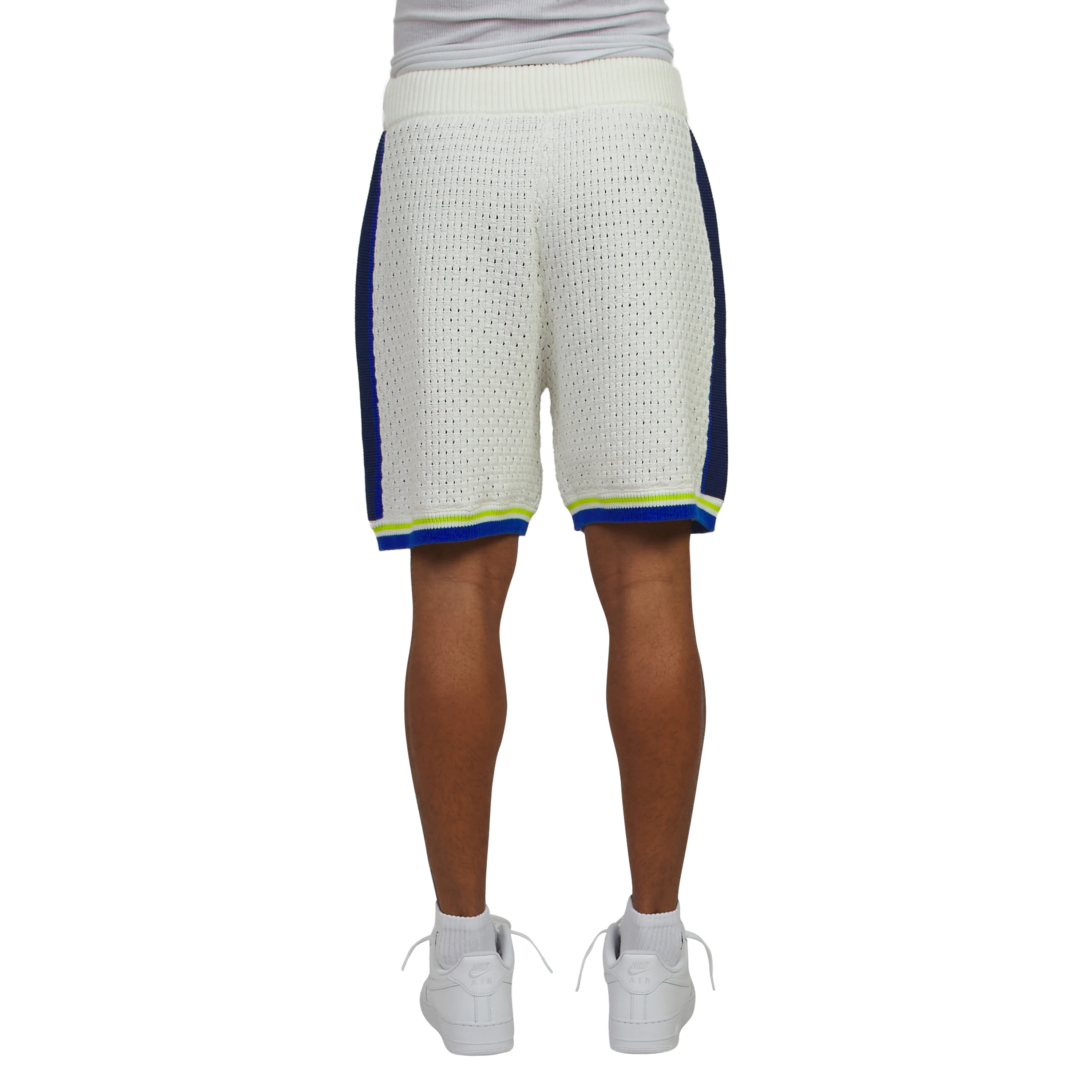 Crochet Short | White/Blue - Image 4