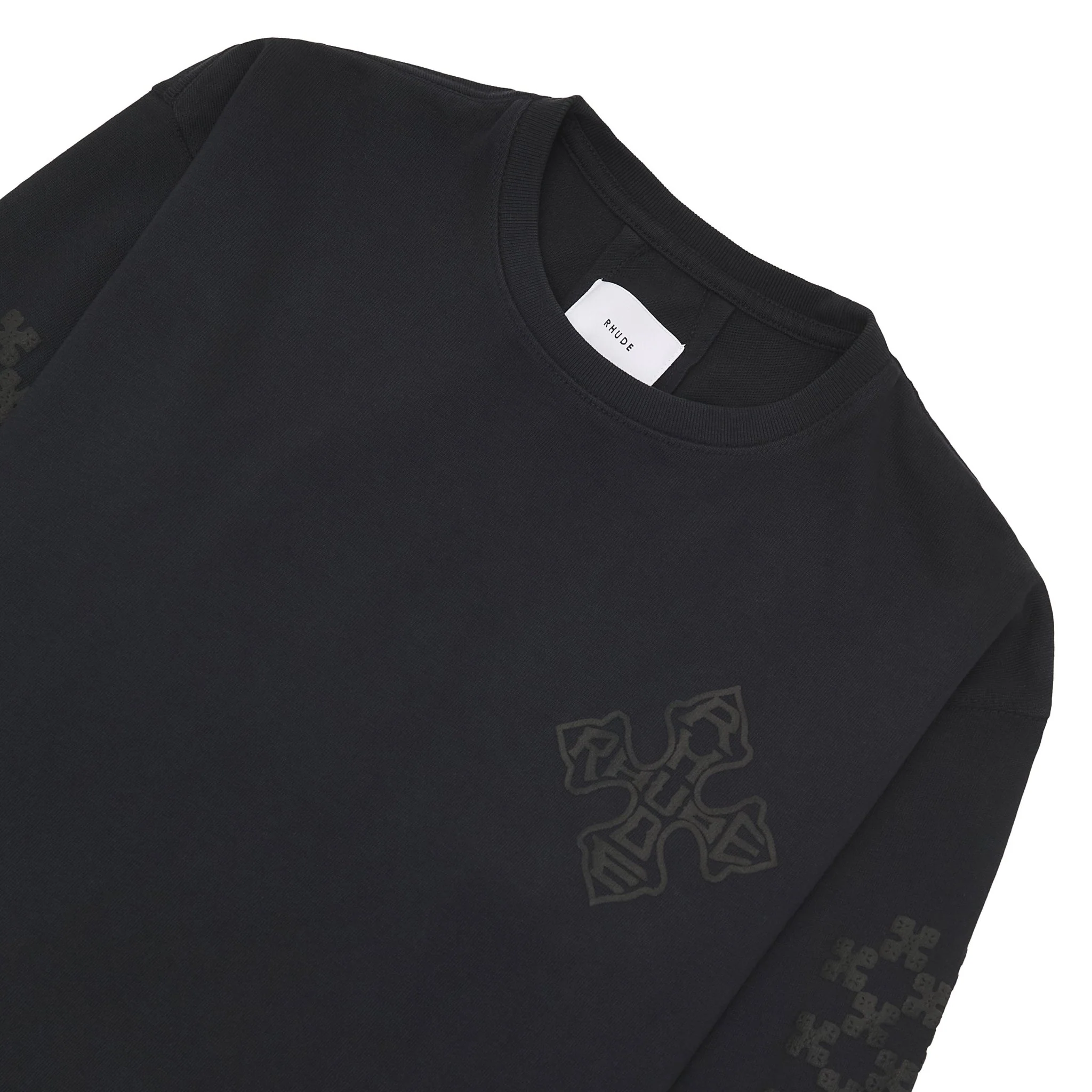 Cross L/S Tee | Black/Black - Image 2