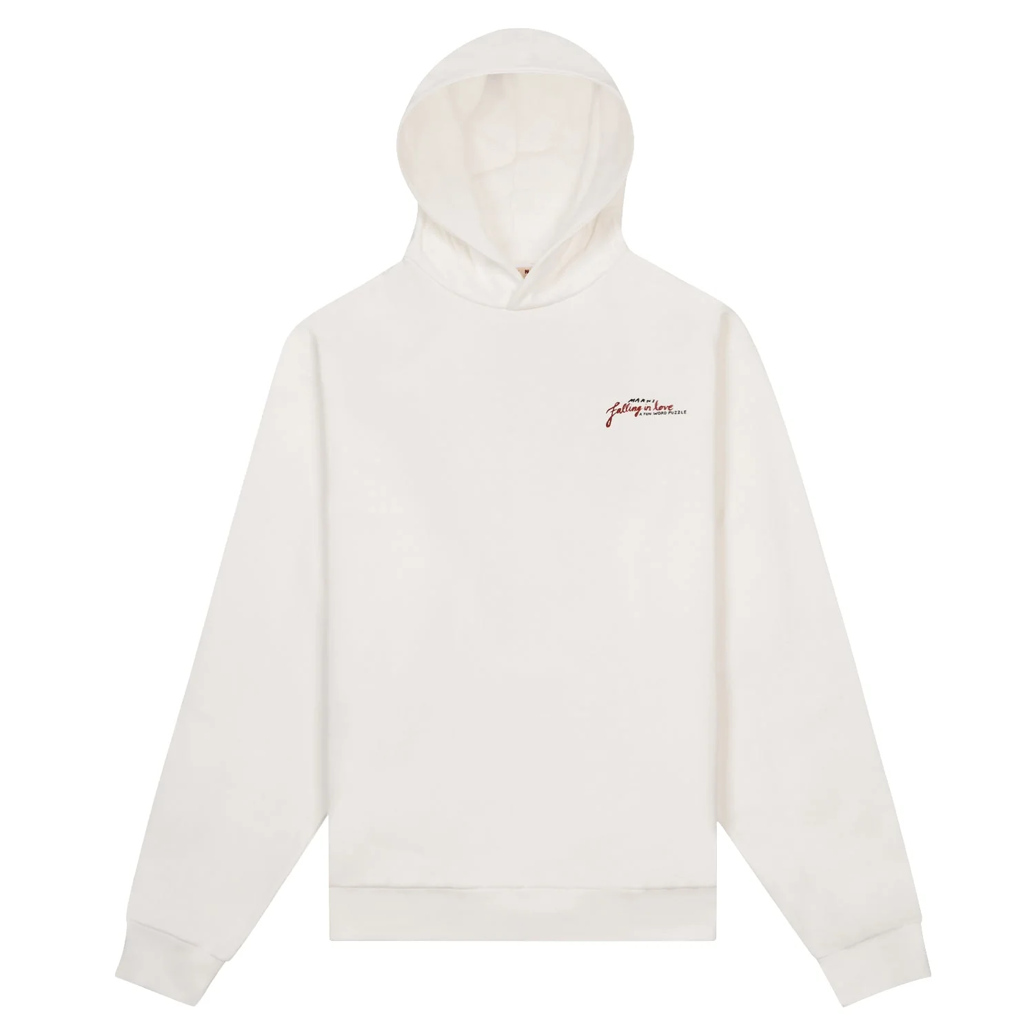 Crossword Heart Hoodie | Stone White