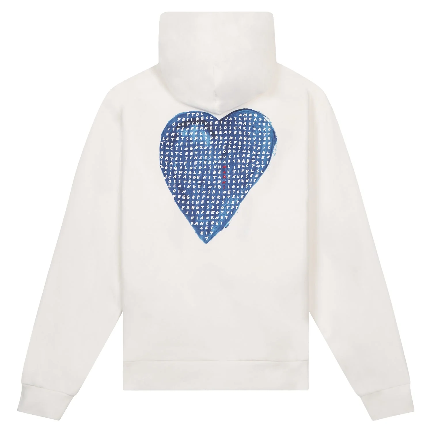 Crossword Heart Hoodie | Stone White - Image 2