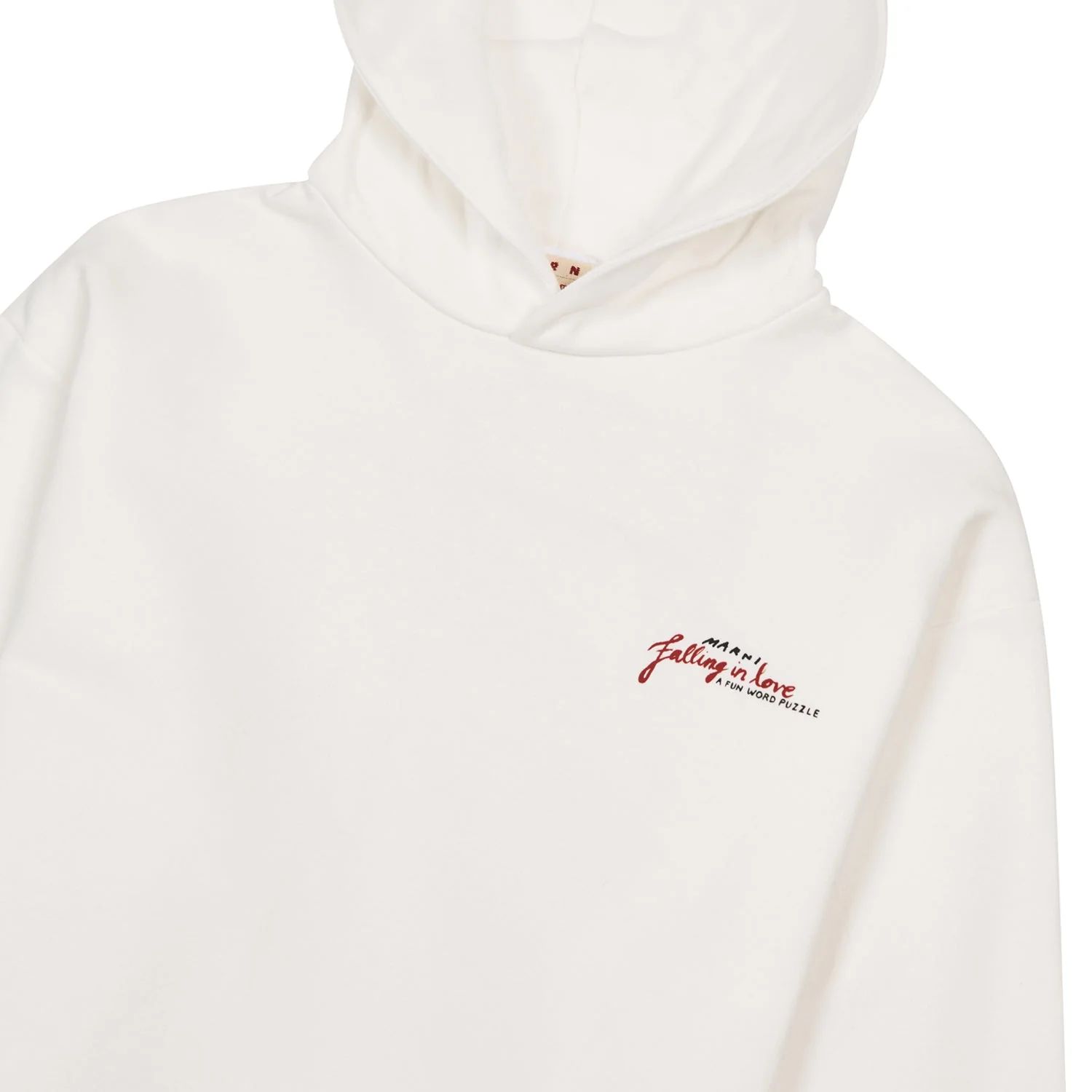 Crossword Heart Hoodie | Stone White - Image 3