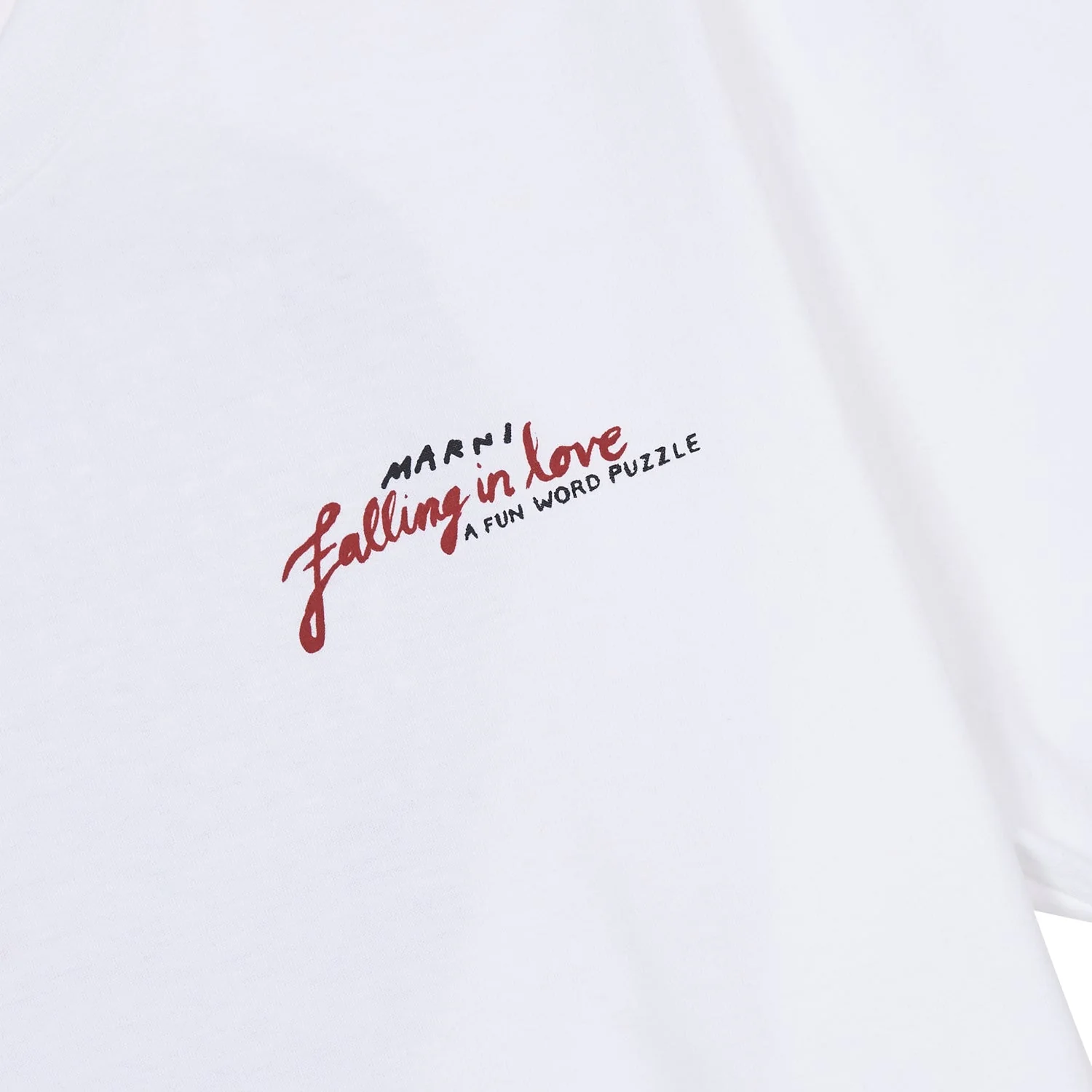 Crossword Heart Tee | Lily White - Image 3