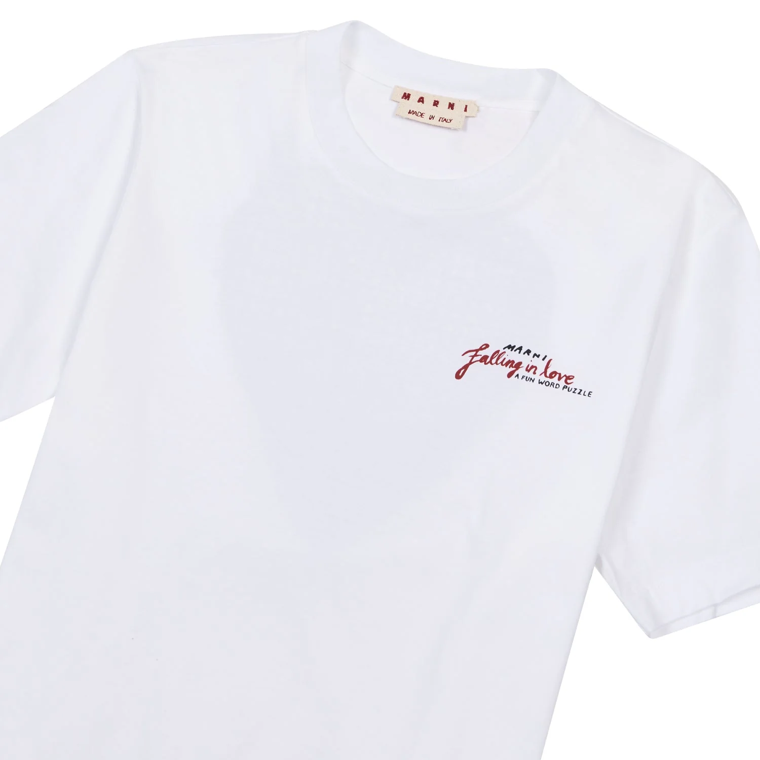 Crossword Heart Tee | Lily White - Image 4