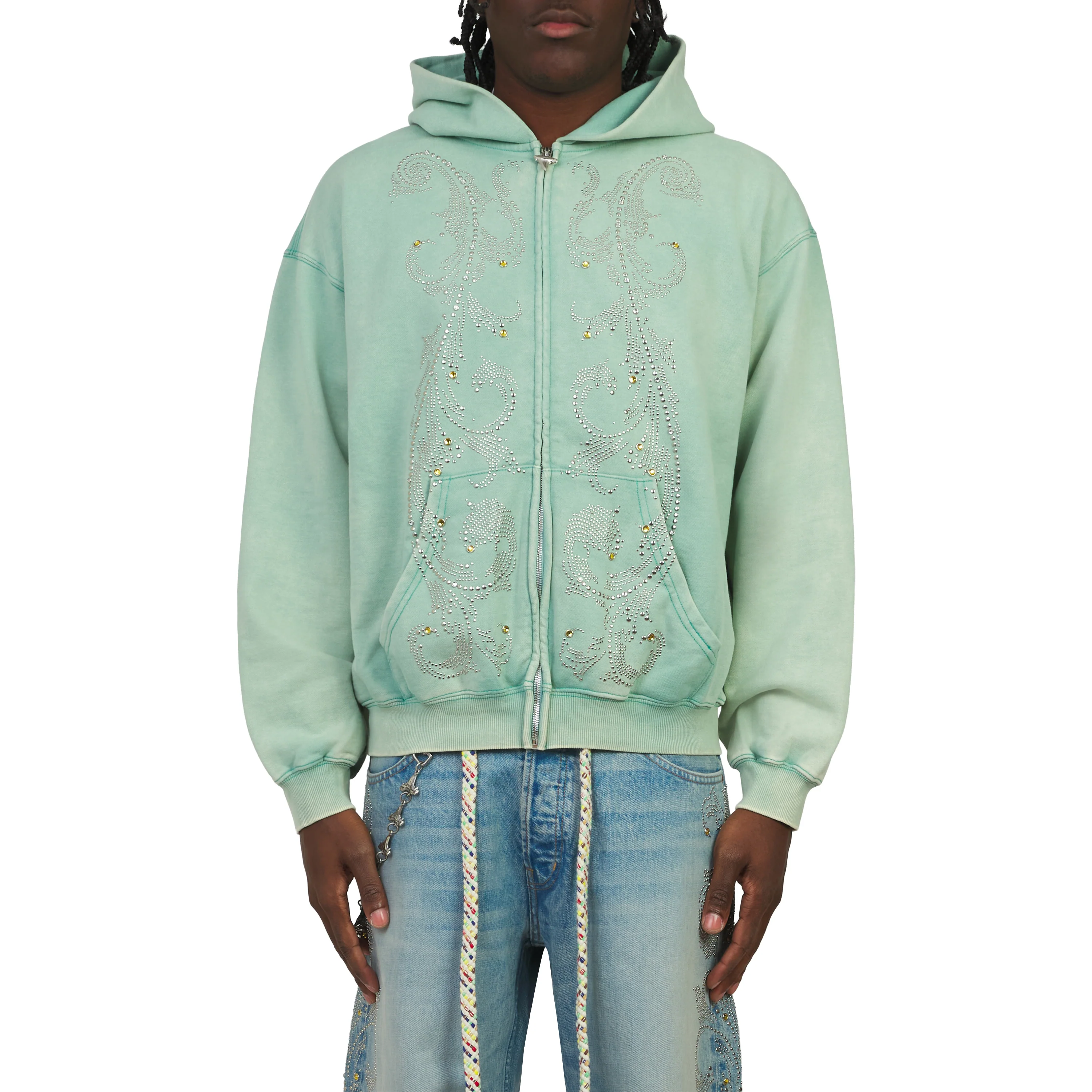 Crystal Hoodie | Teal - Image 3