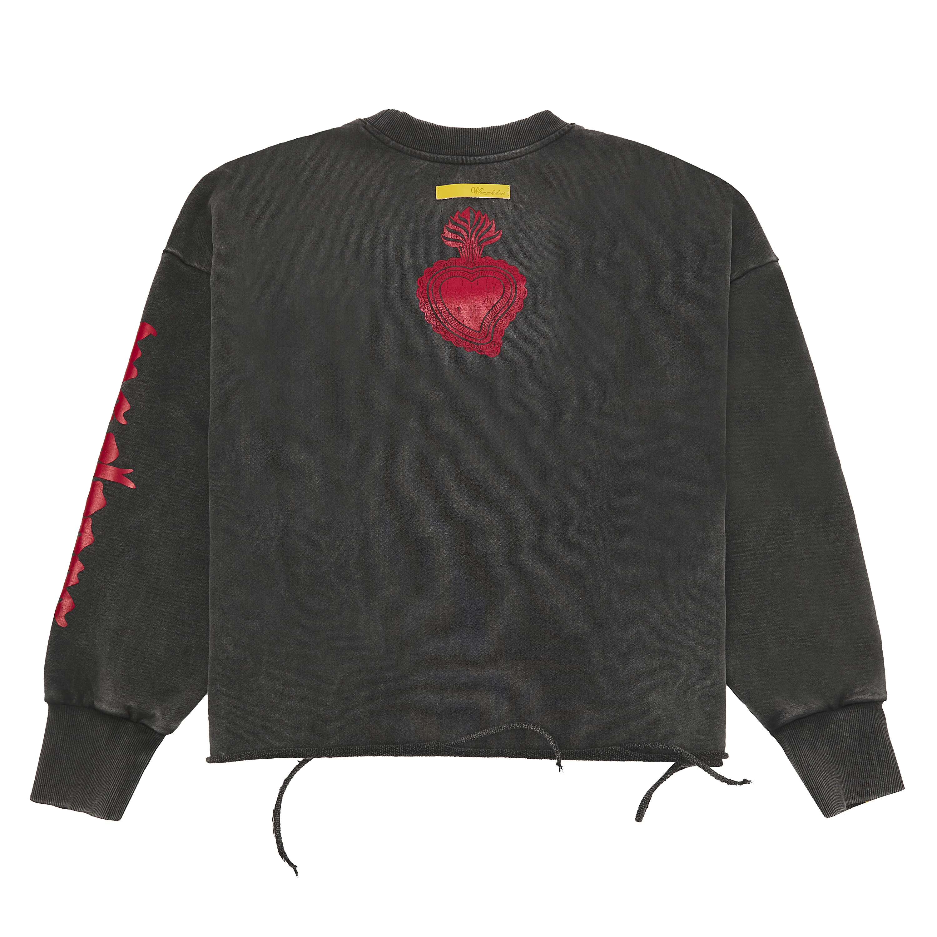 Diamond Rhinestone Sweatshirt | Black/Red - Image 5