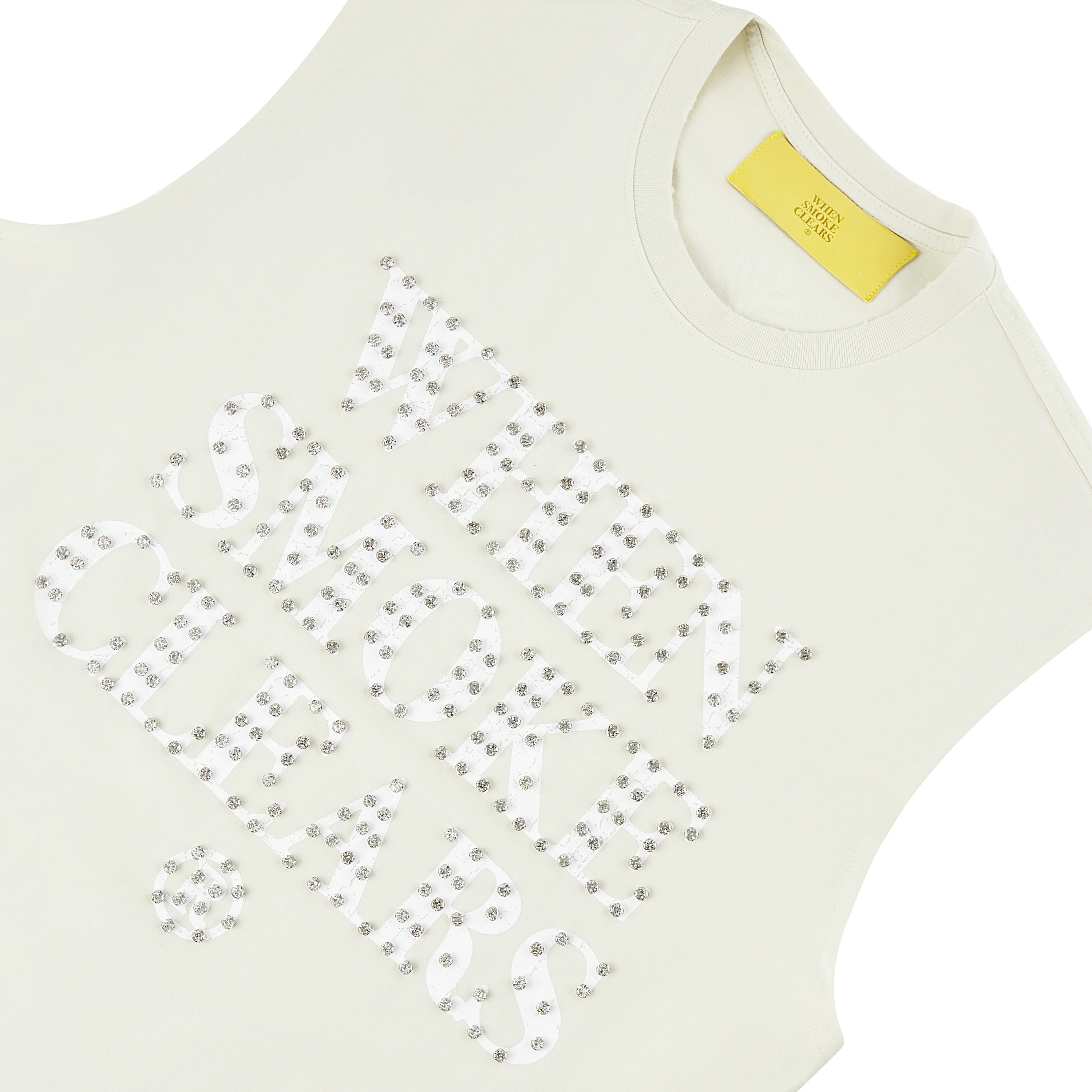 Diamond Sleeveless Tee | Vintage White - Image 3