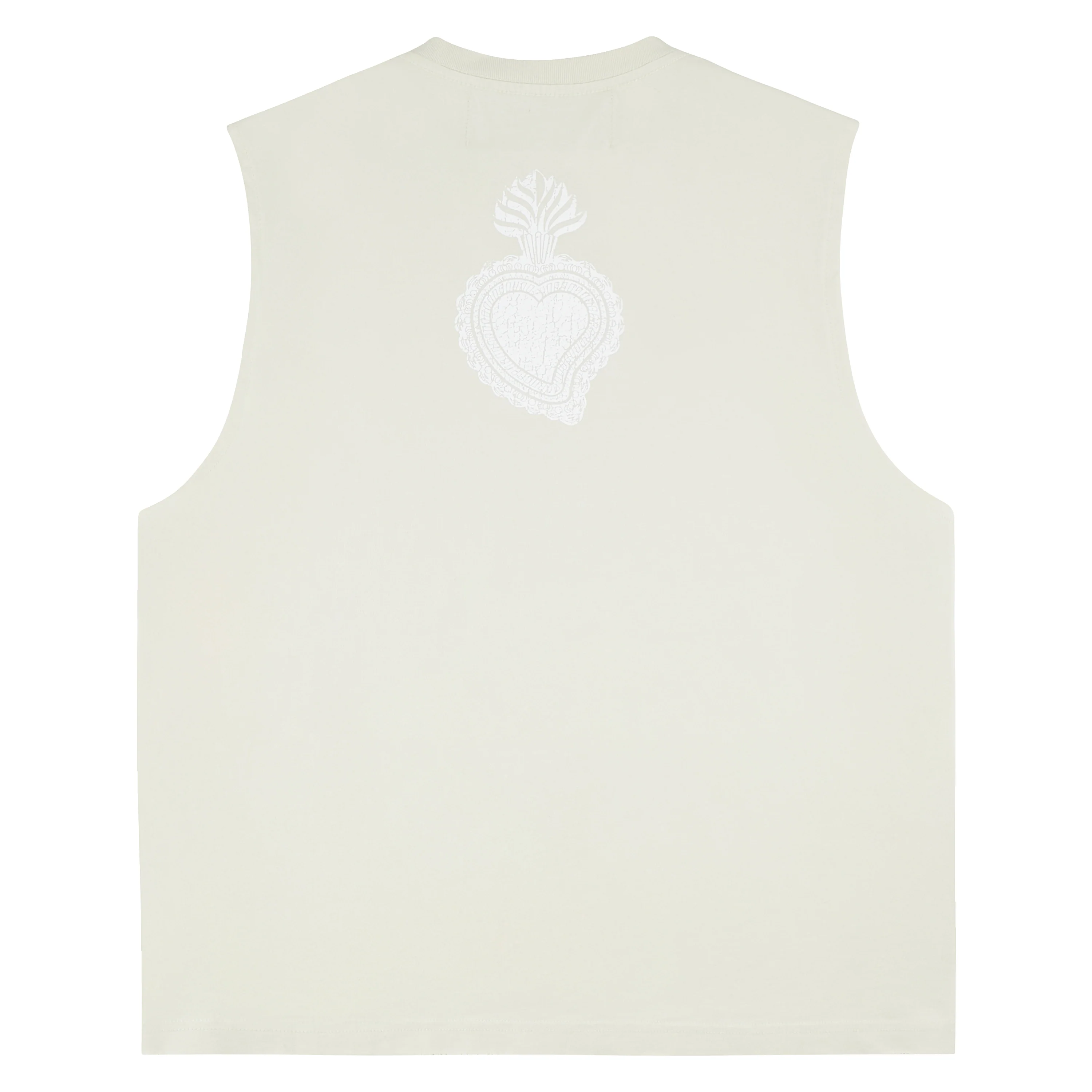 Diamond Sleeveless Tee | Vintage White - Image 4