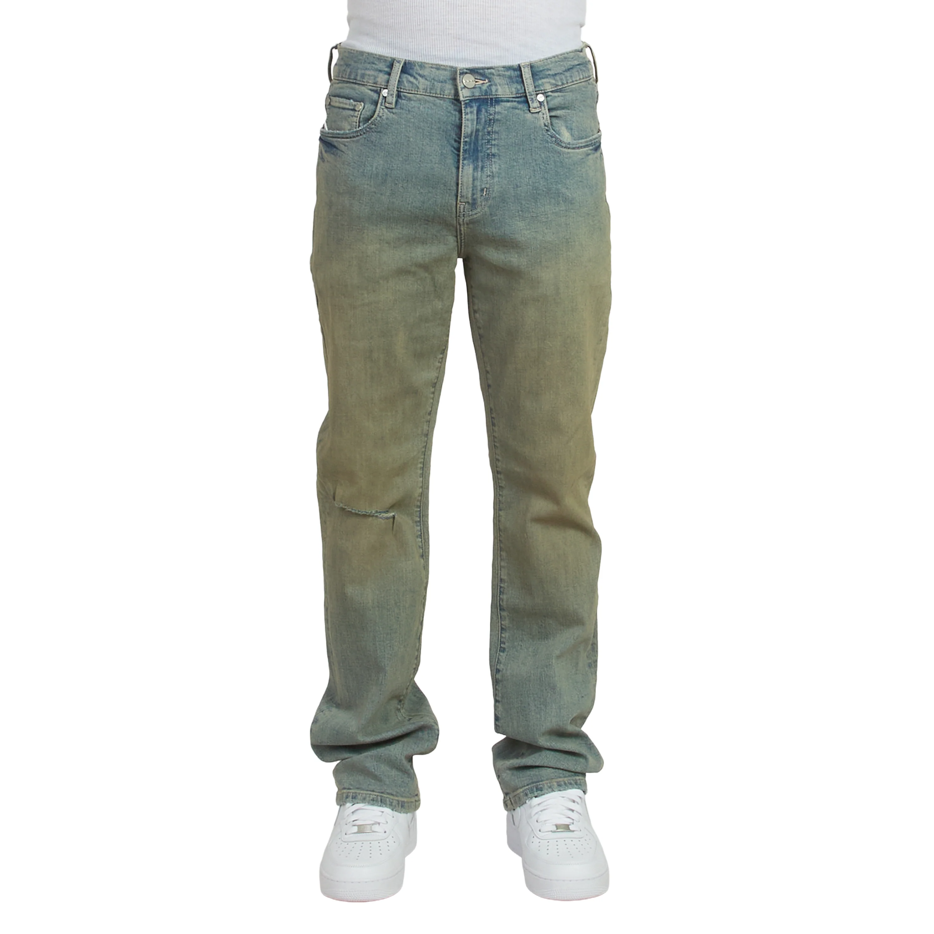 Dirty Ripped Flare Denim - Image 3