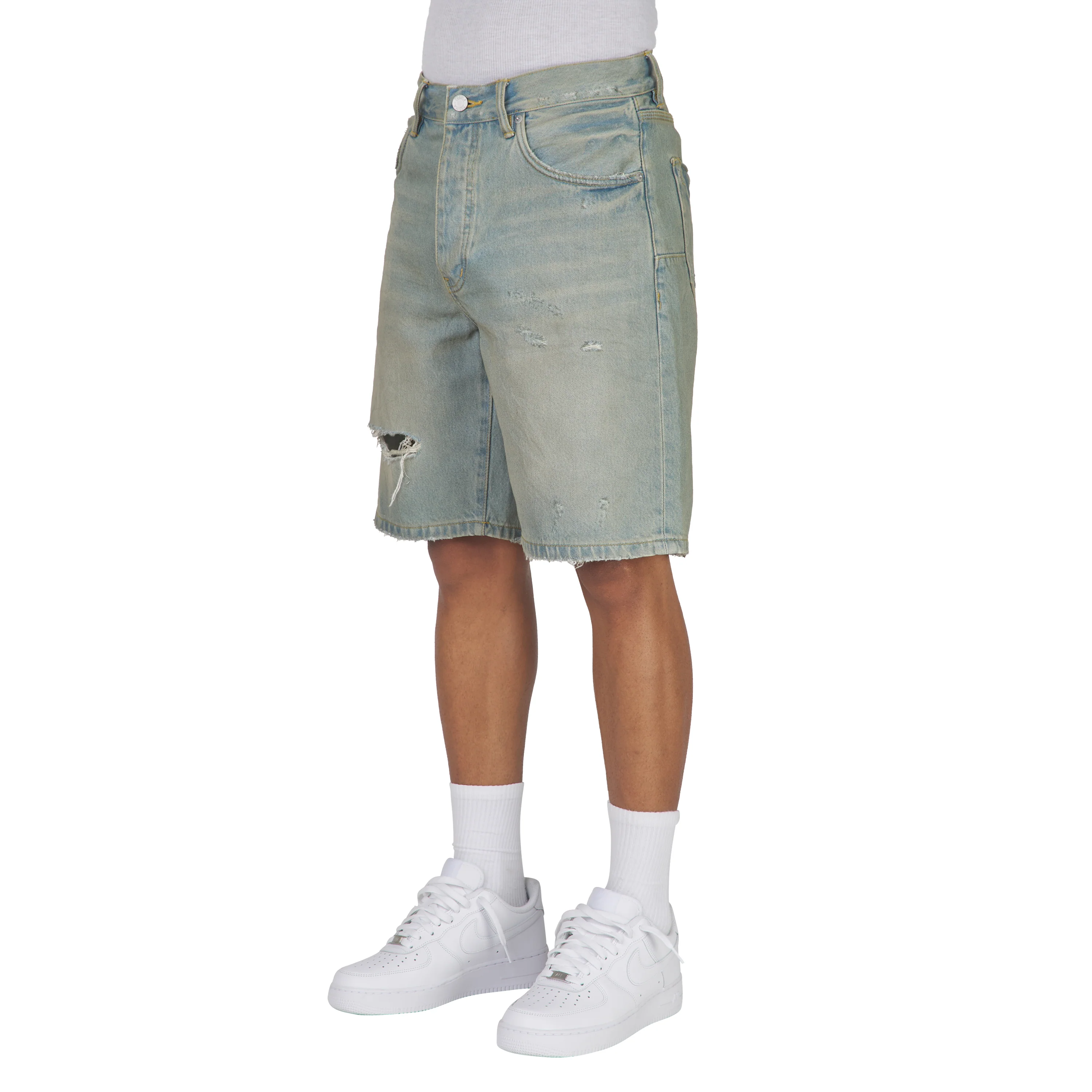 Dirty Vintage Denim Short - Image 4