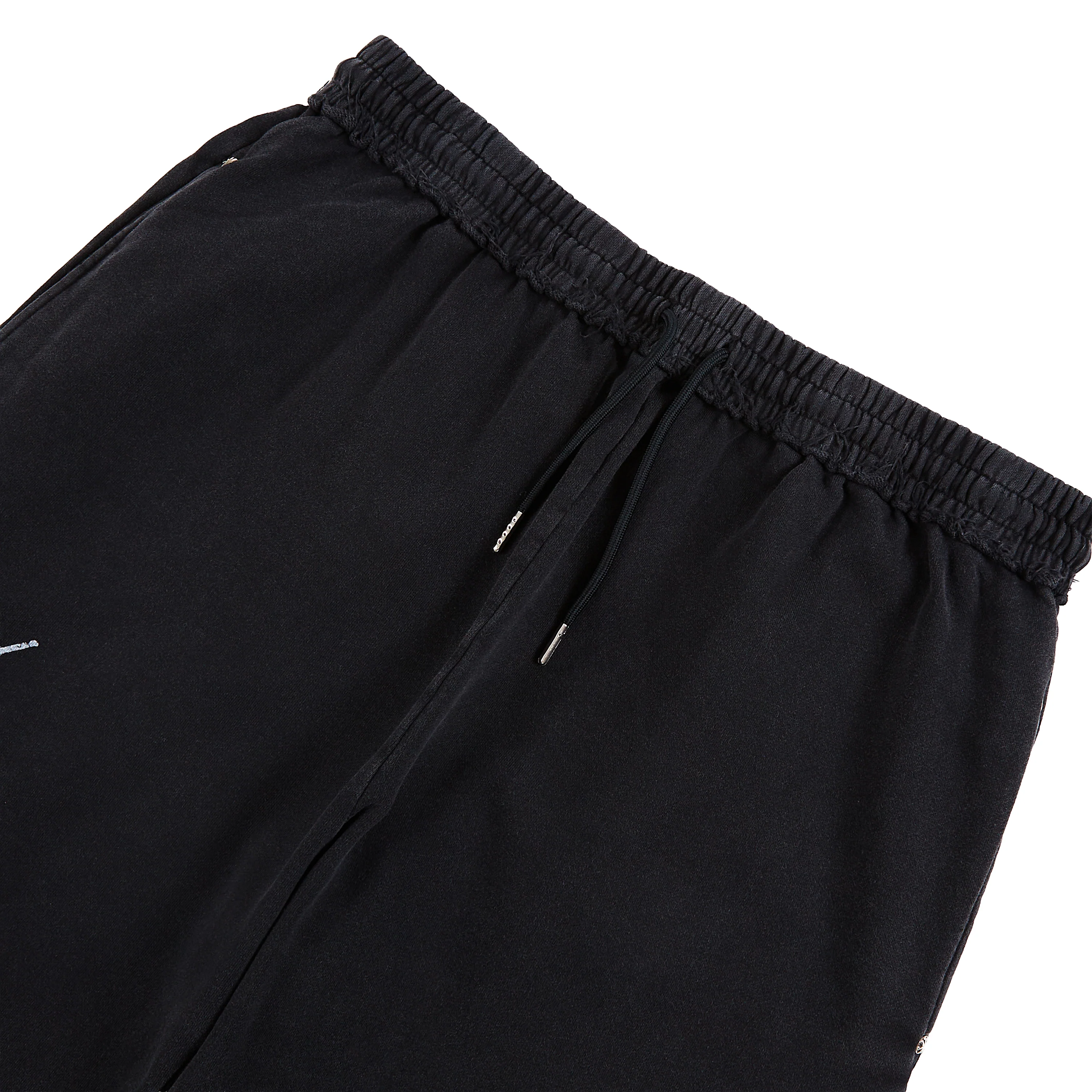Distressed Script Sweatpant | Black - Image 4
