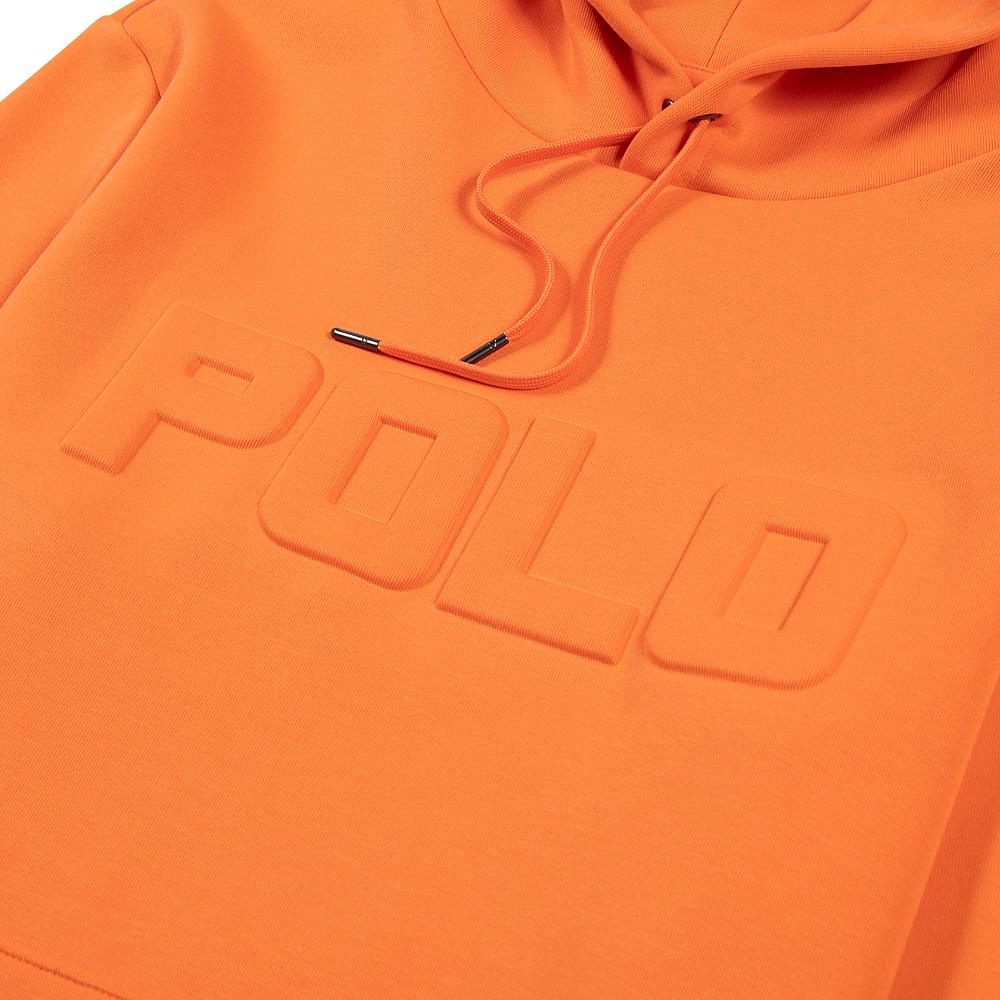 Double-Knit Pullover Hoodie | Orange - Image 2