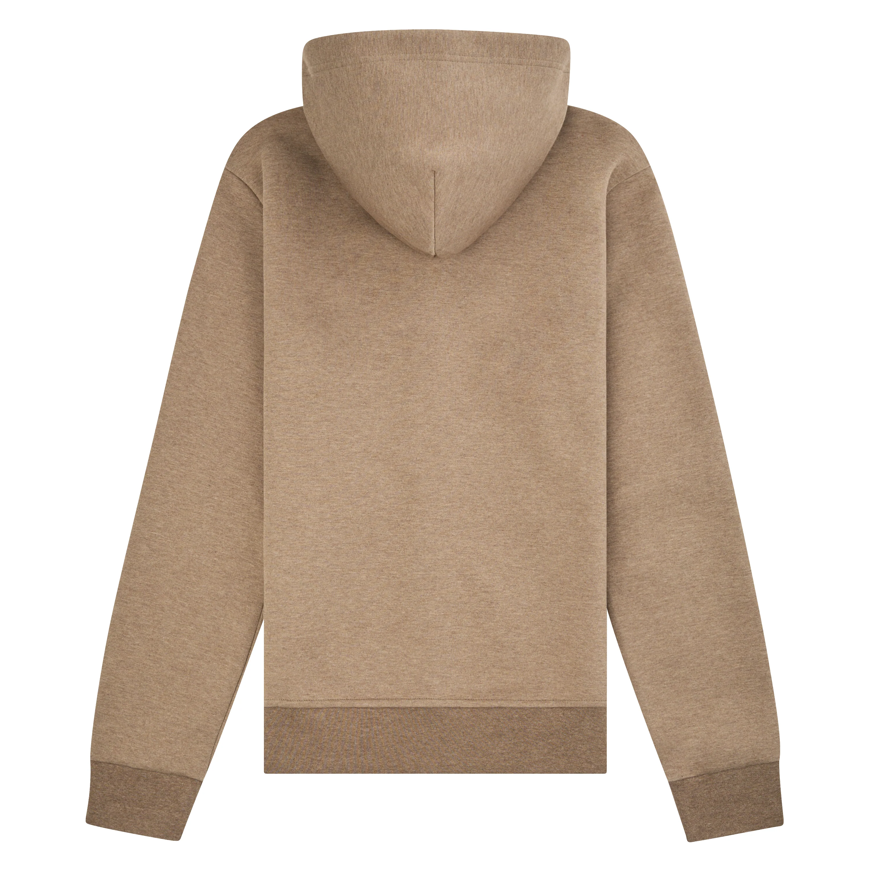 Double-Knit Tech Full Zip Hoodie | Brown Heather - Image 4