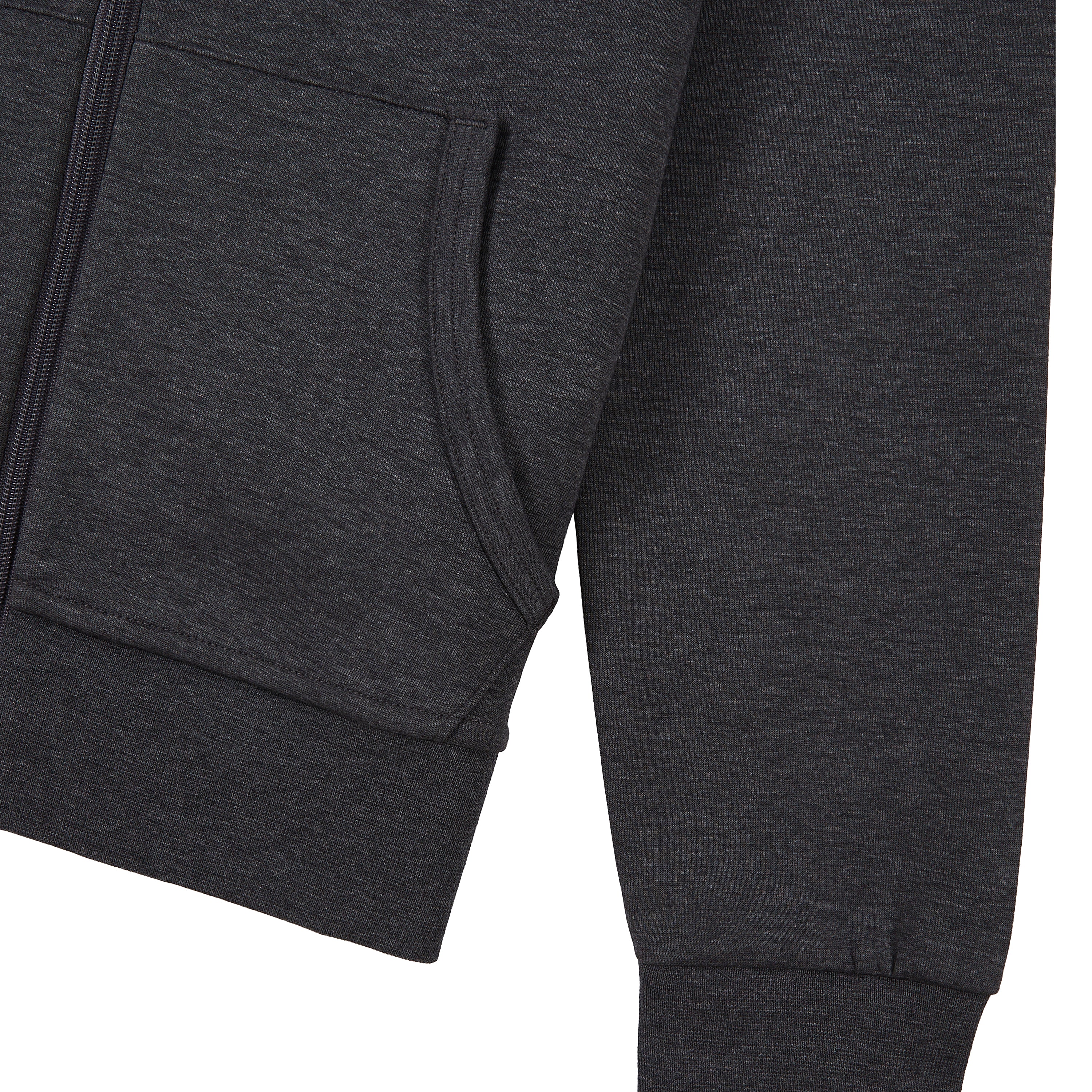 Double-Knit Zip Up Hoodie | Barclay Heather - Image 3